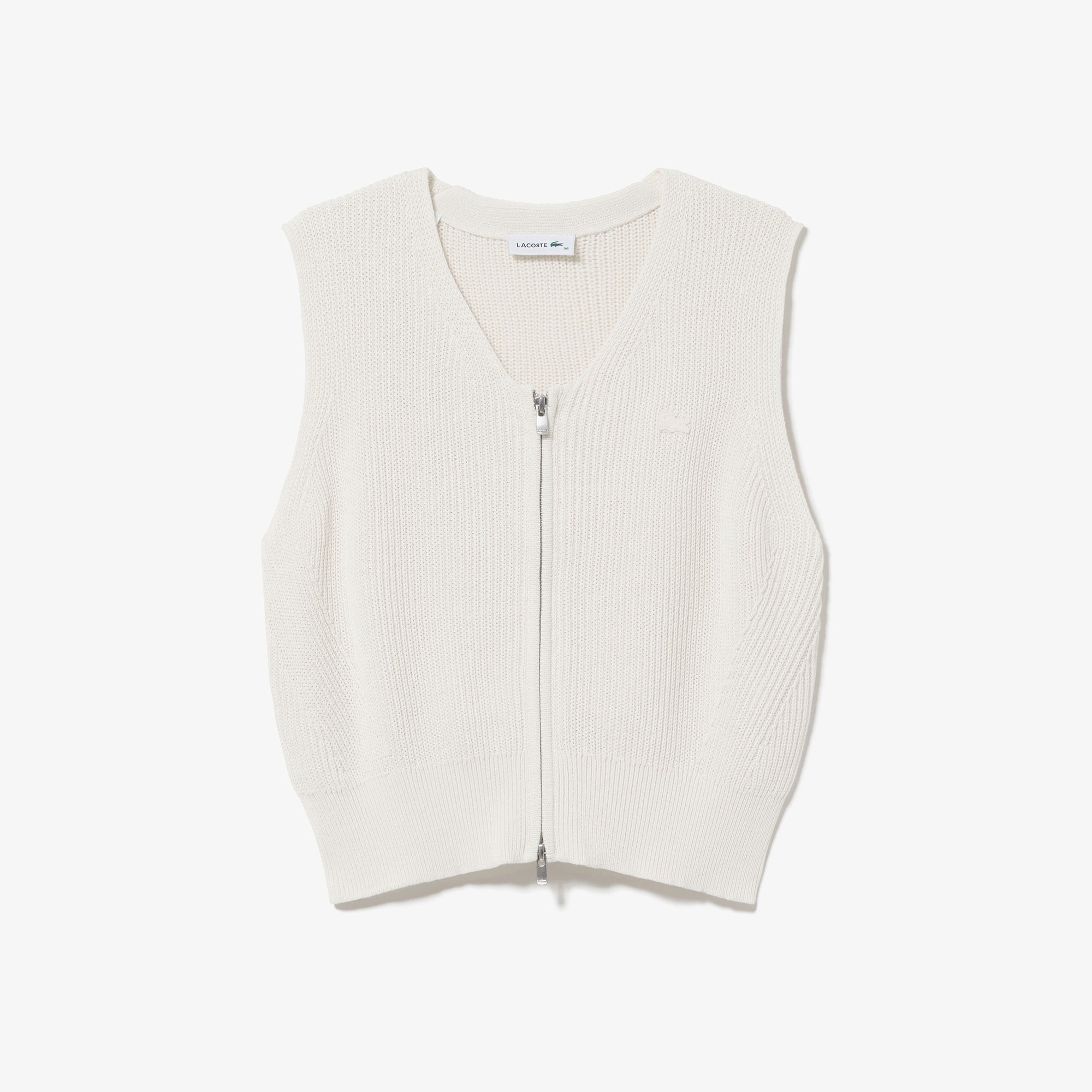 ジップアップニットベスト