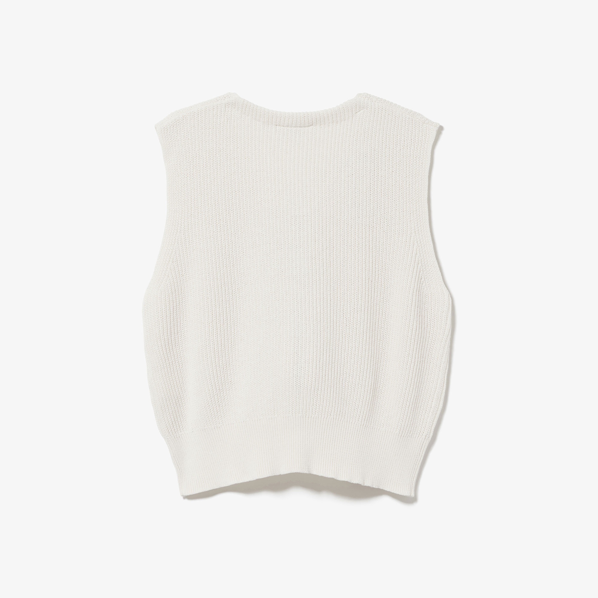 ジップアップニットベスト