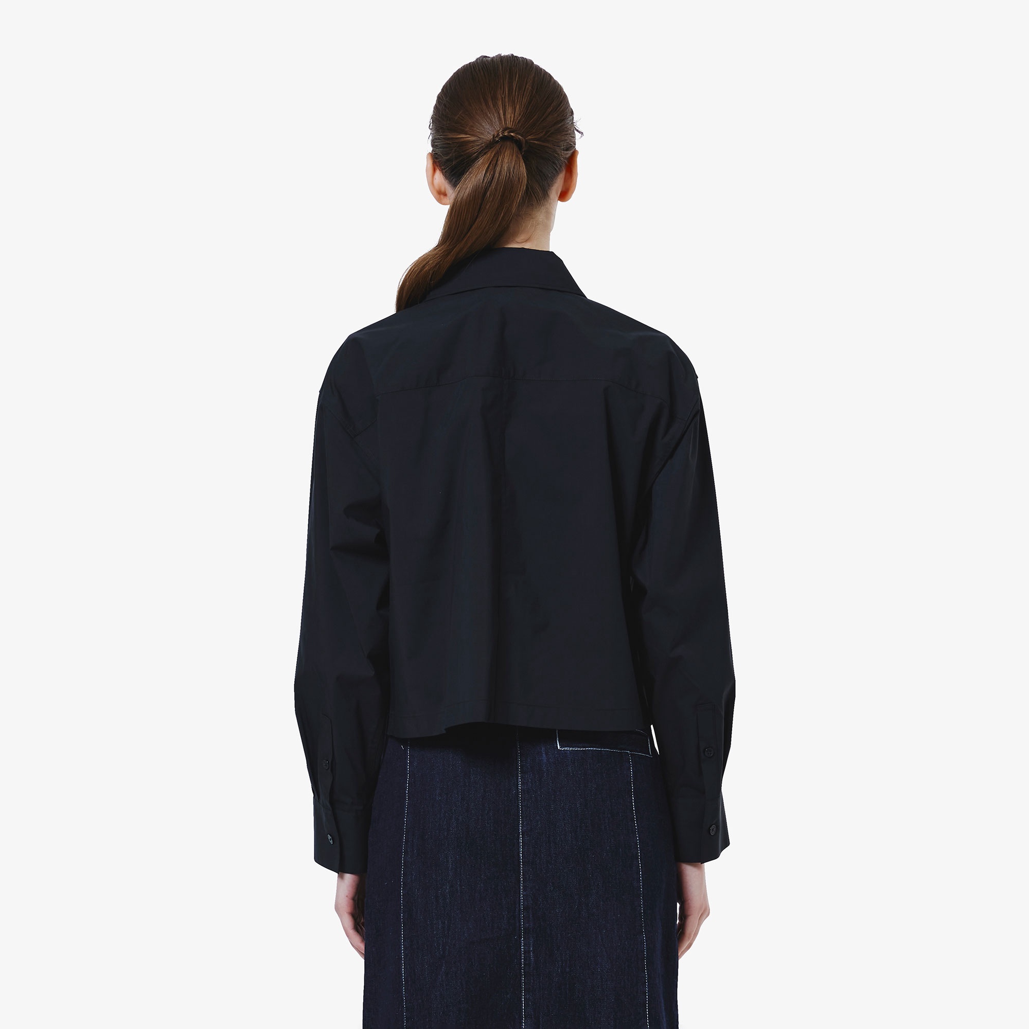 ジップアップブルゾンシャツ