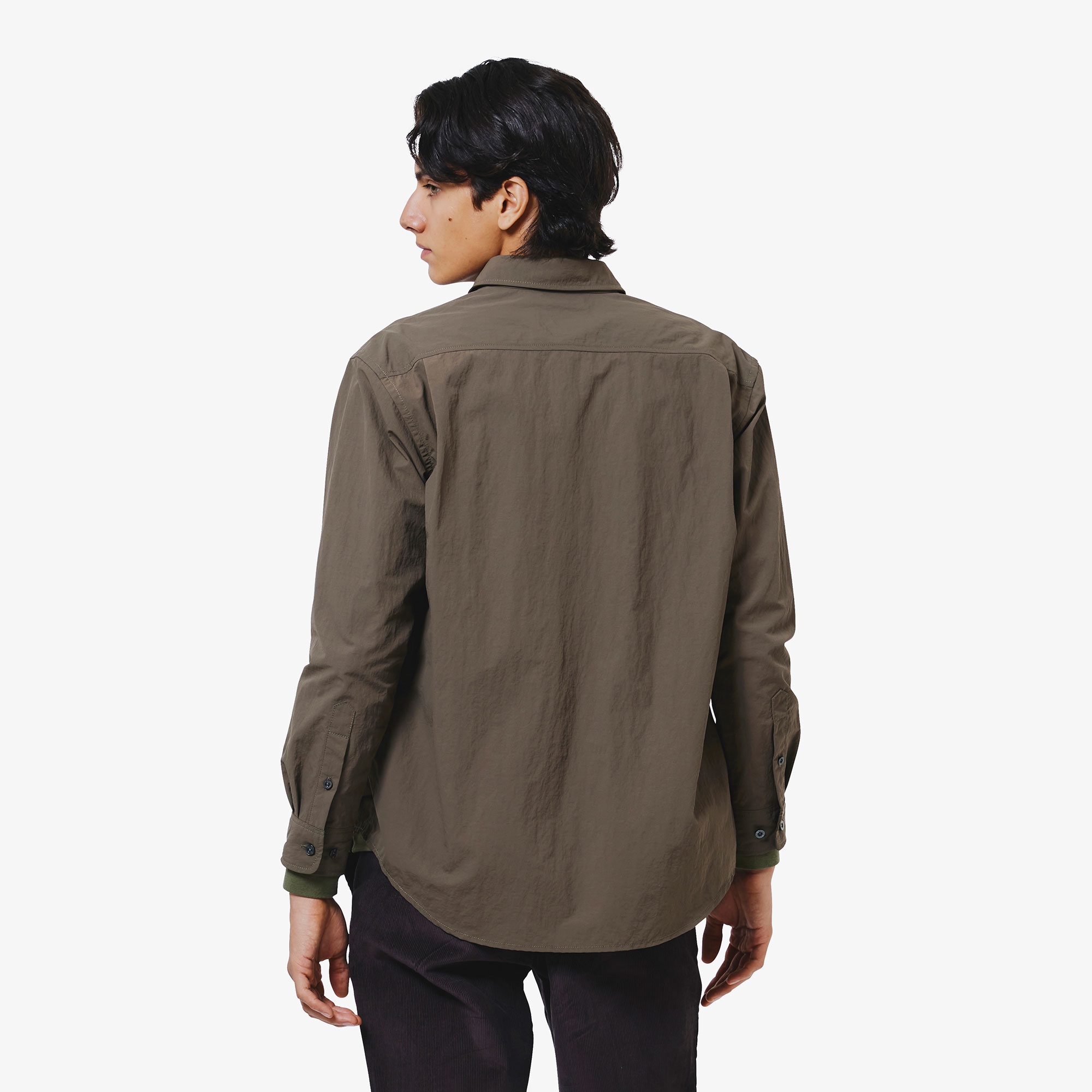 撥水リサイクルナイロンアウターシャツ