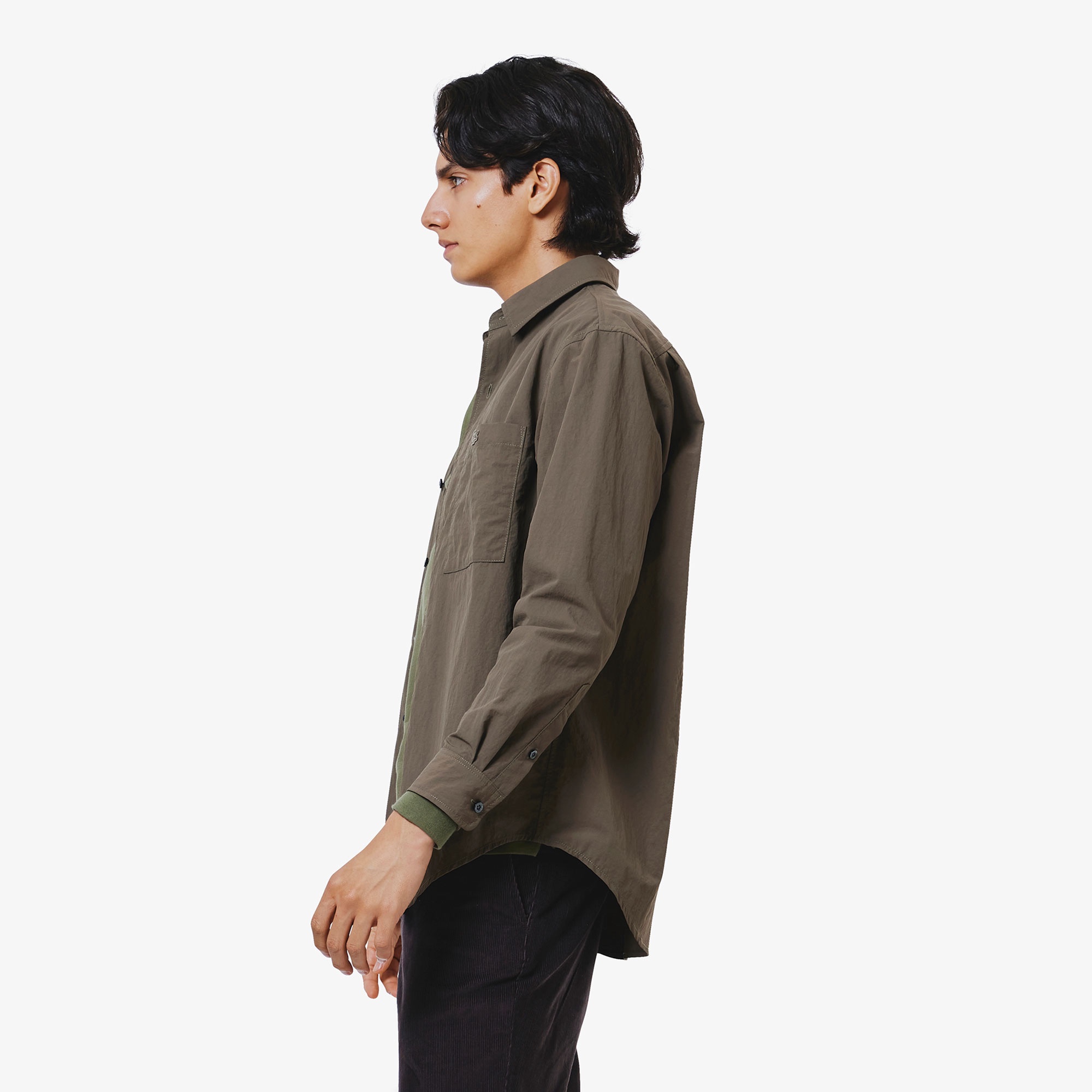 撥水リサイクルナイロンアウターシャツ