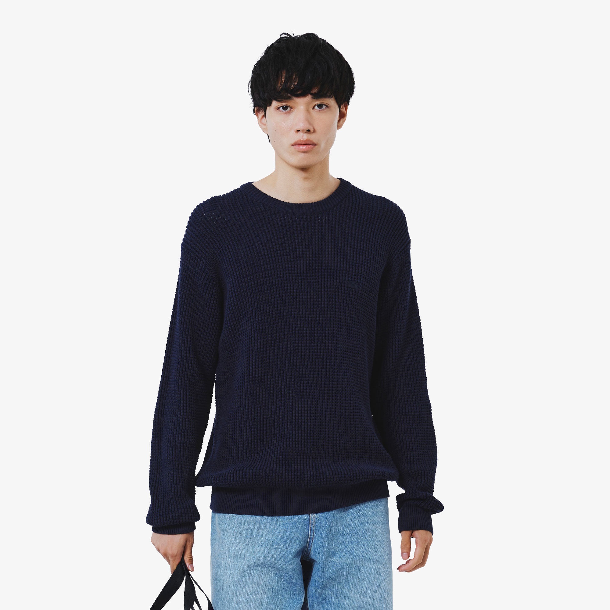 ワッフルニットセーター