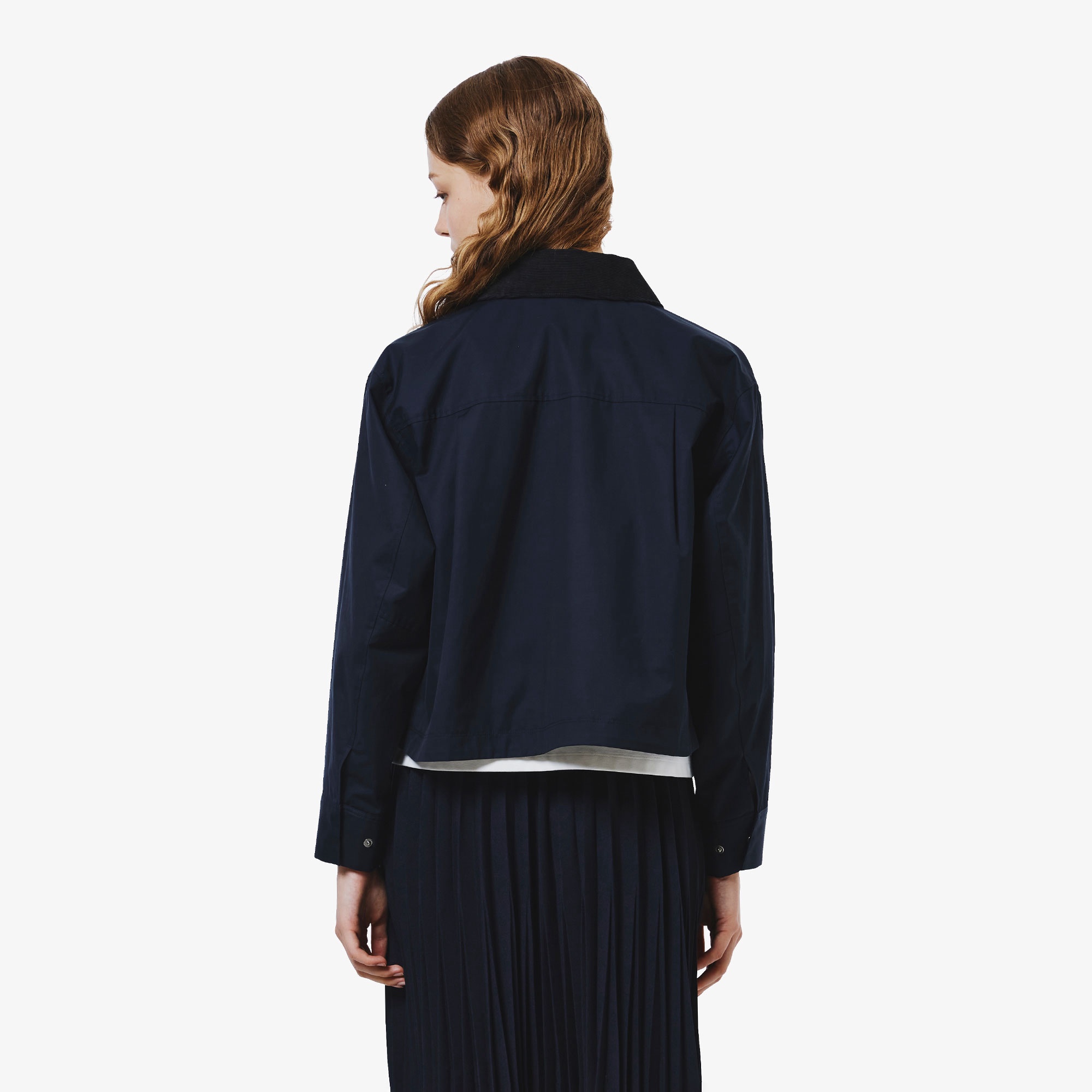 コーデュロイカラーショートブルゾン