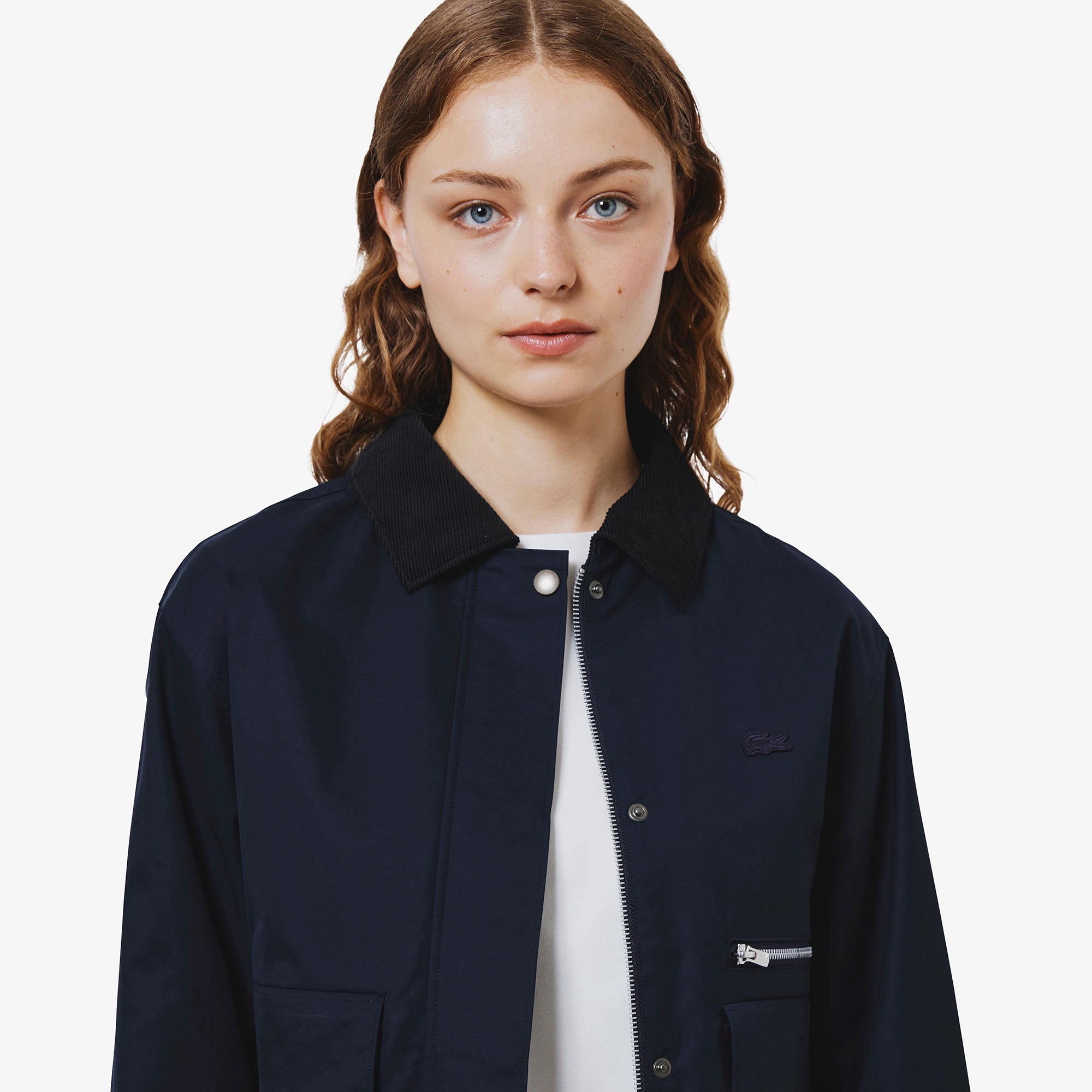 コーデュロイカラーショートブルゾン