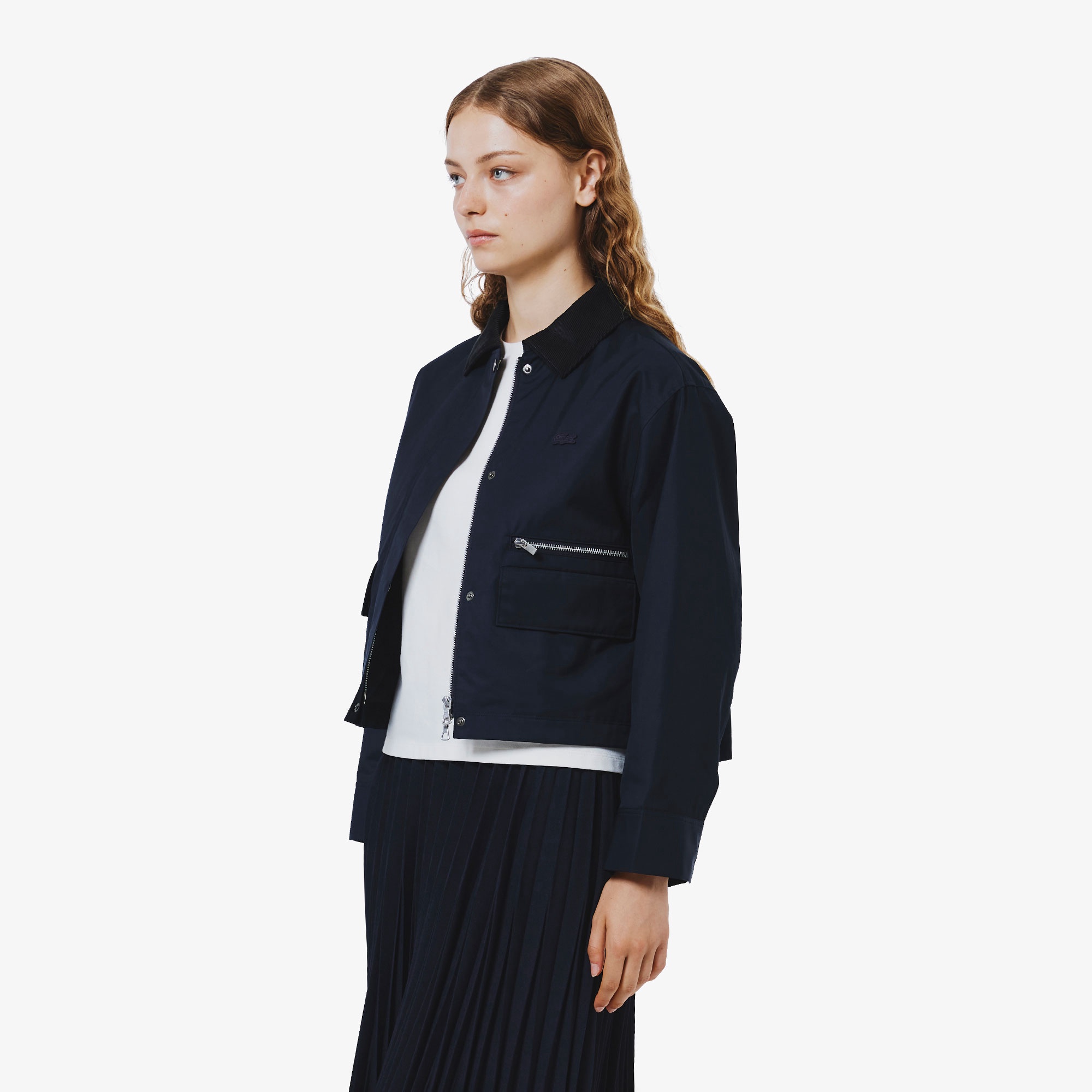 コーデュロイカラーショートブルゾン