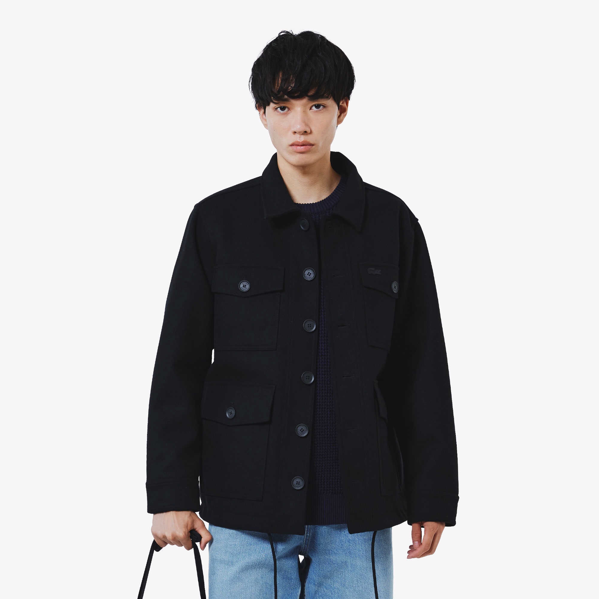 ウールブレンド3レイヤージャケット