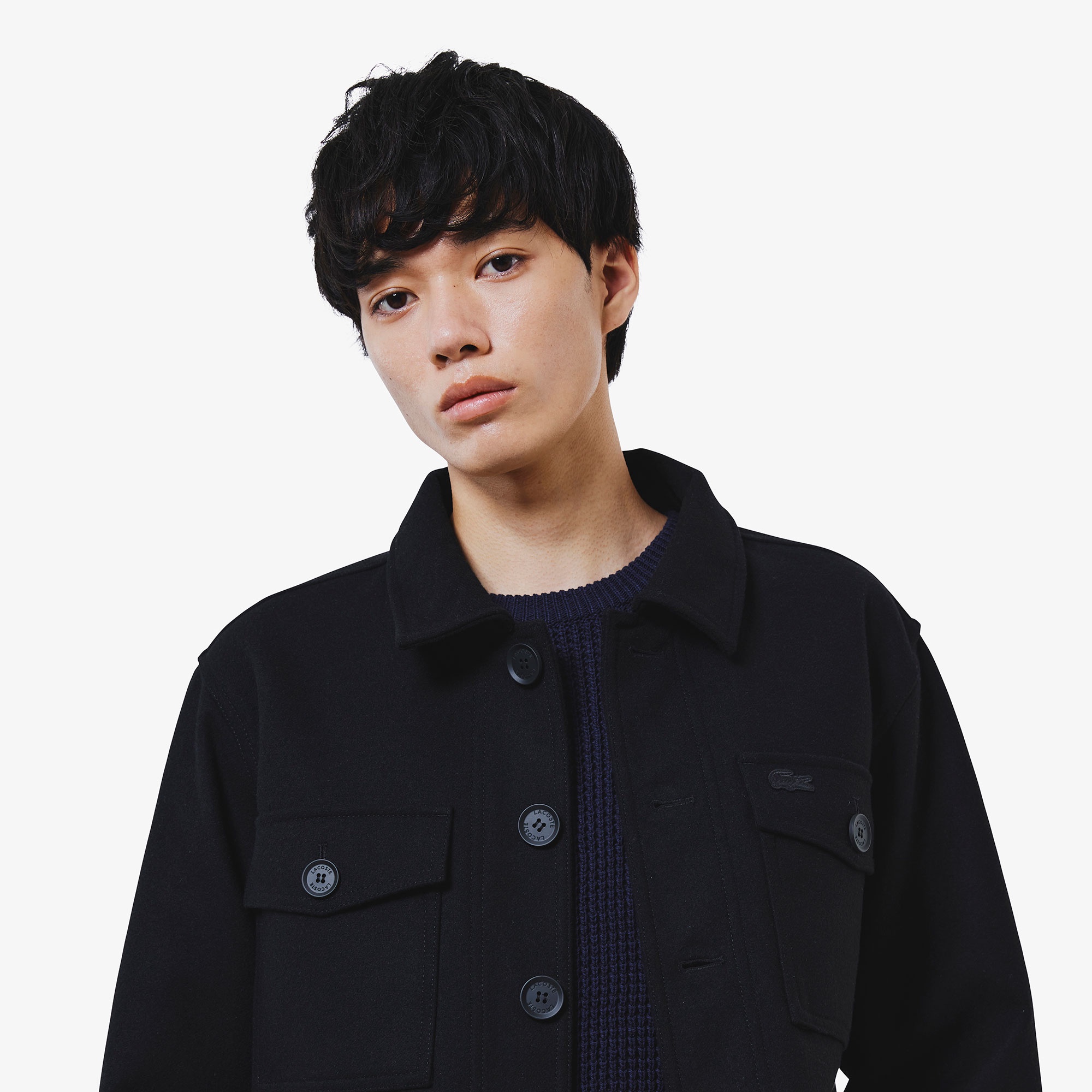 ウールブレンド3レイヤージャケット