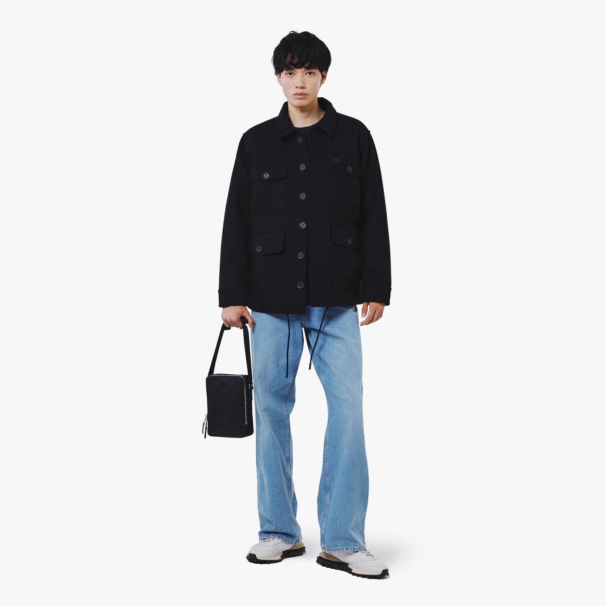 ウールブレンド3レイヤージャケット