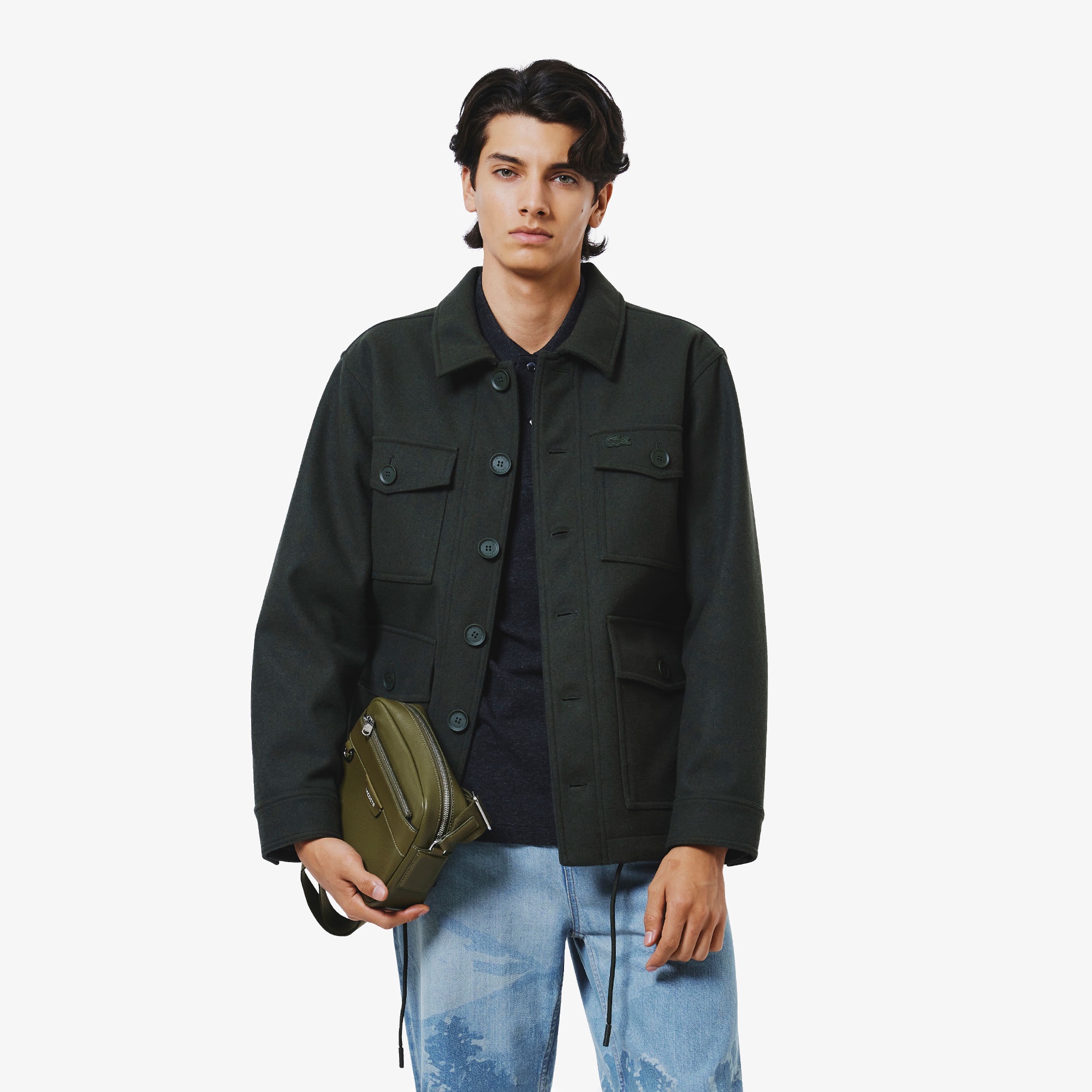 ウールブレンド3レイヤージャケット