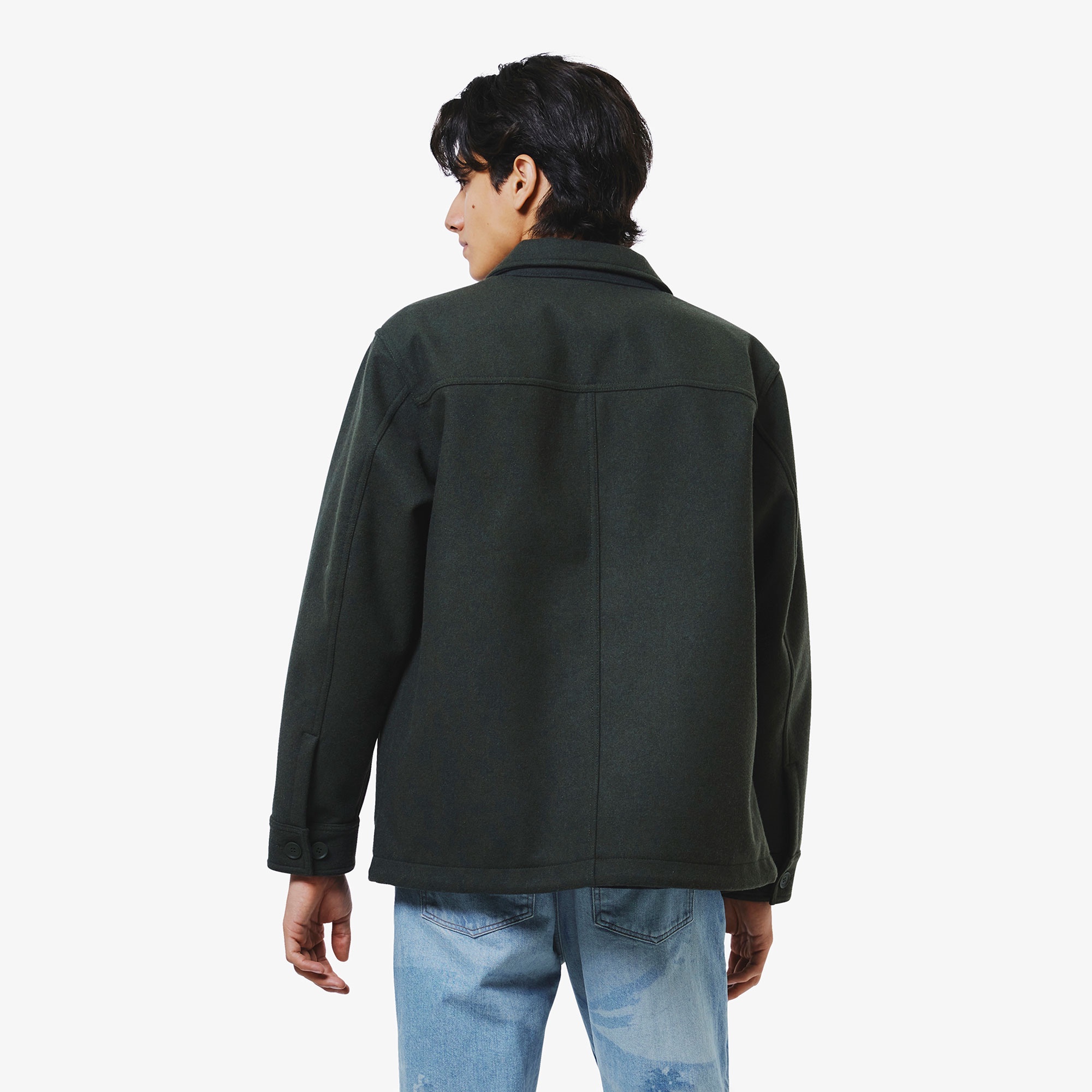 ウールブレンド3レイヤージャケット