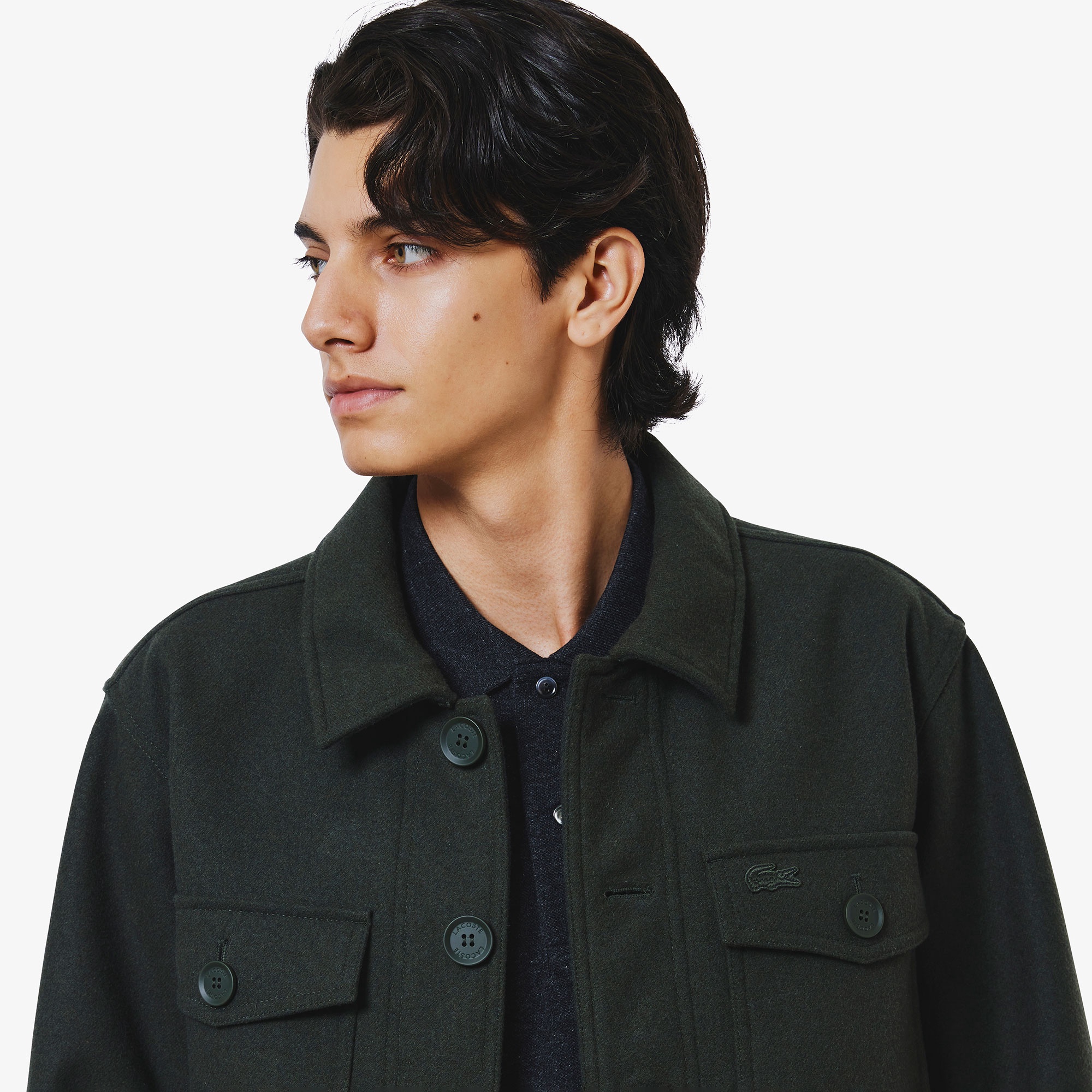 ウールブレンド3レイヤージャケット