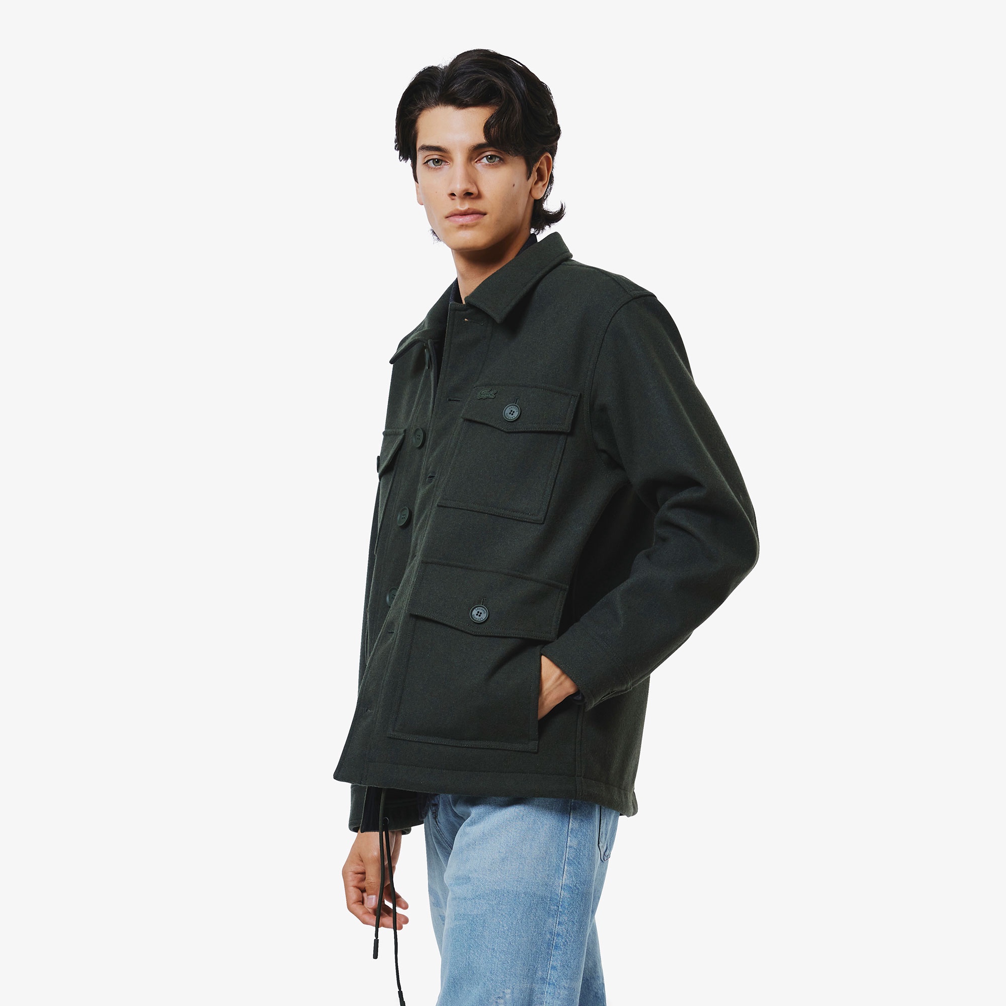 ウールブレンド3レイヤージャケット