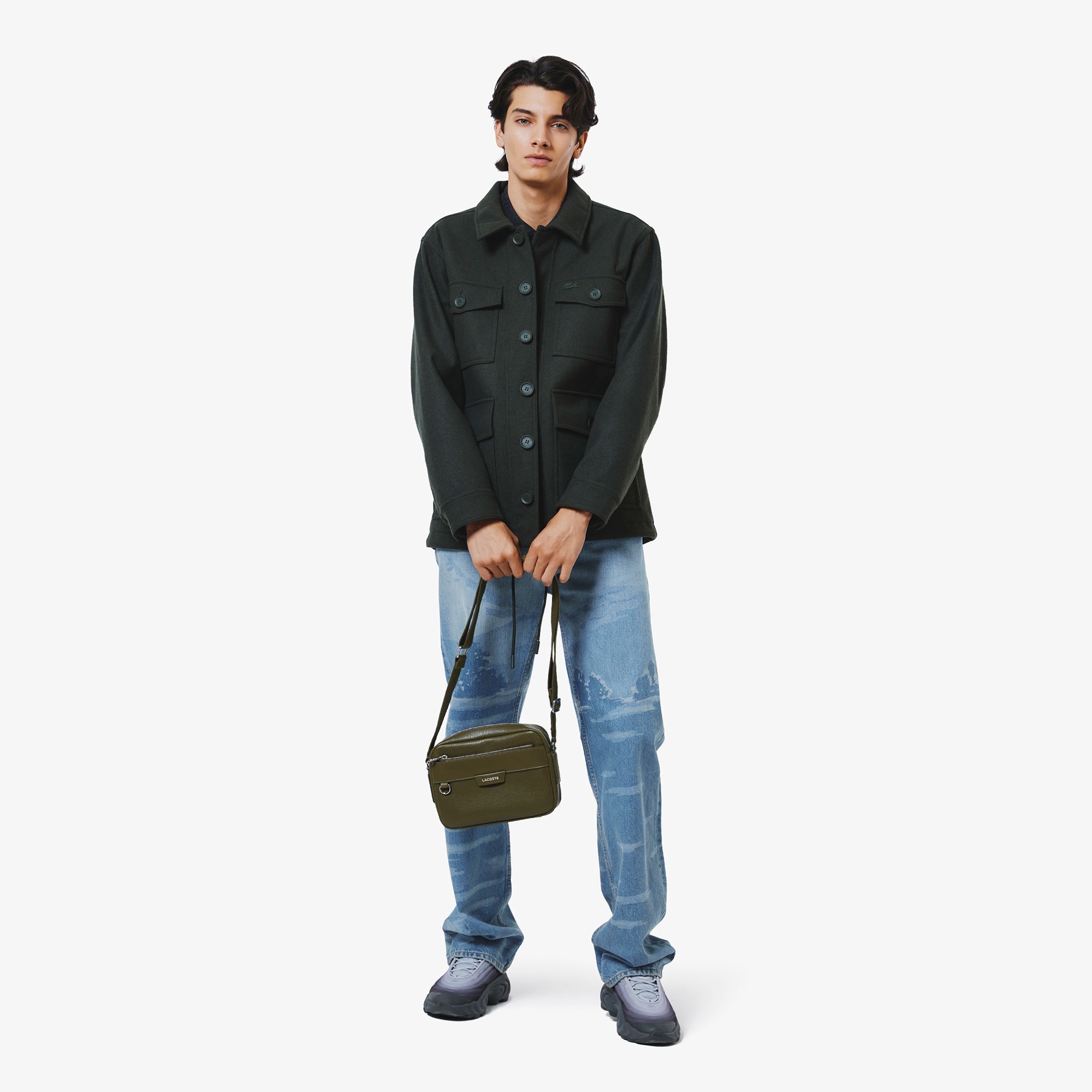 ウールブレンド3レイヤージャケット