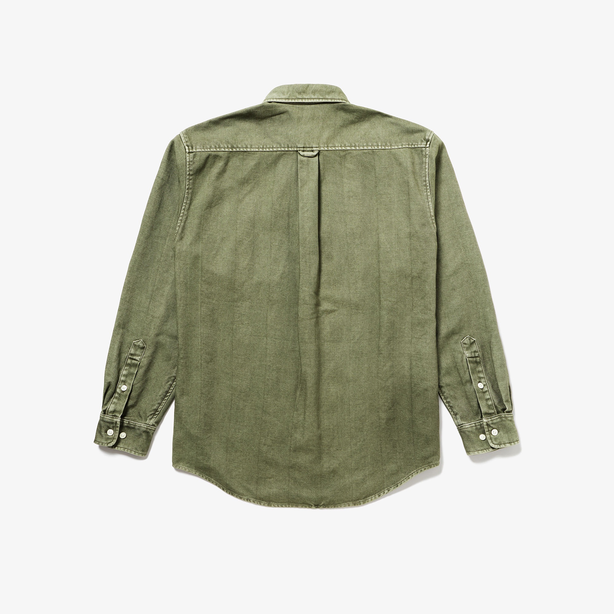 ウォッシュドヘリンボーンネルシャツ