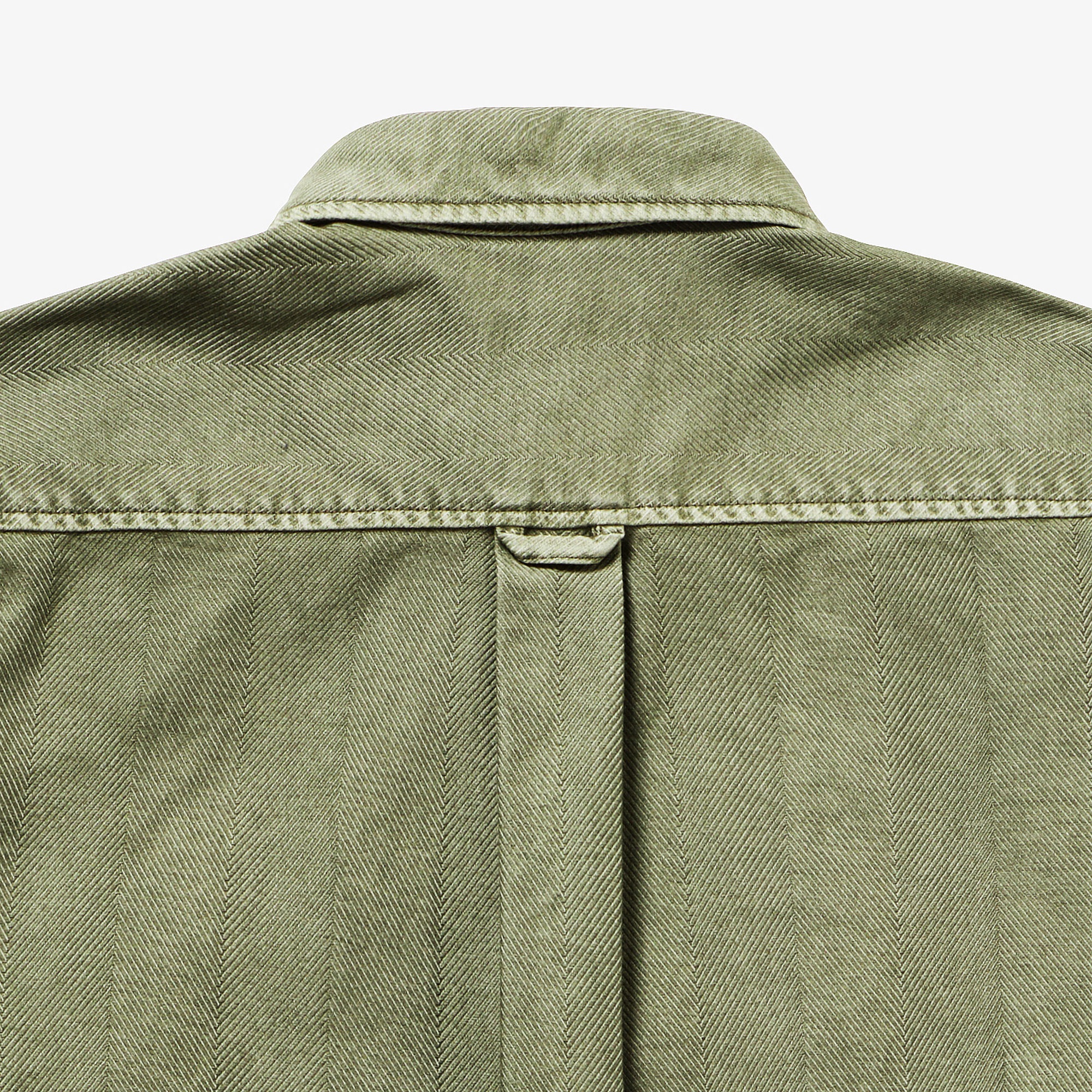 ウォッシュドヘリンボーンネルシャツ