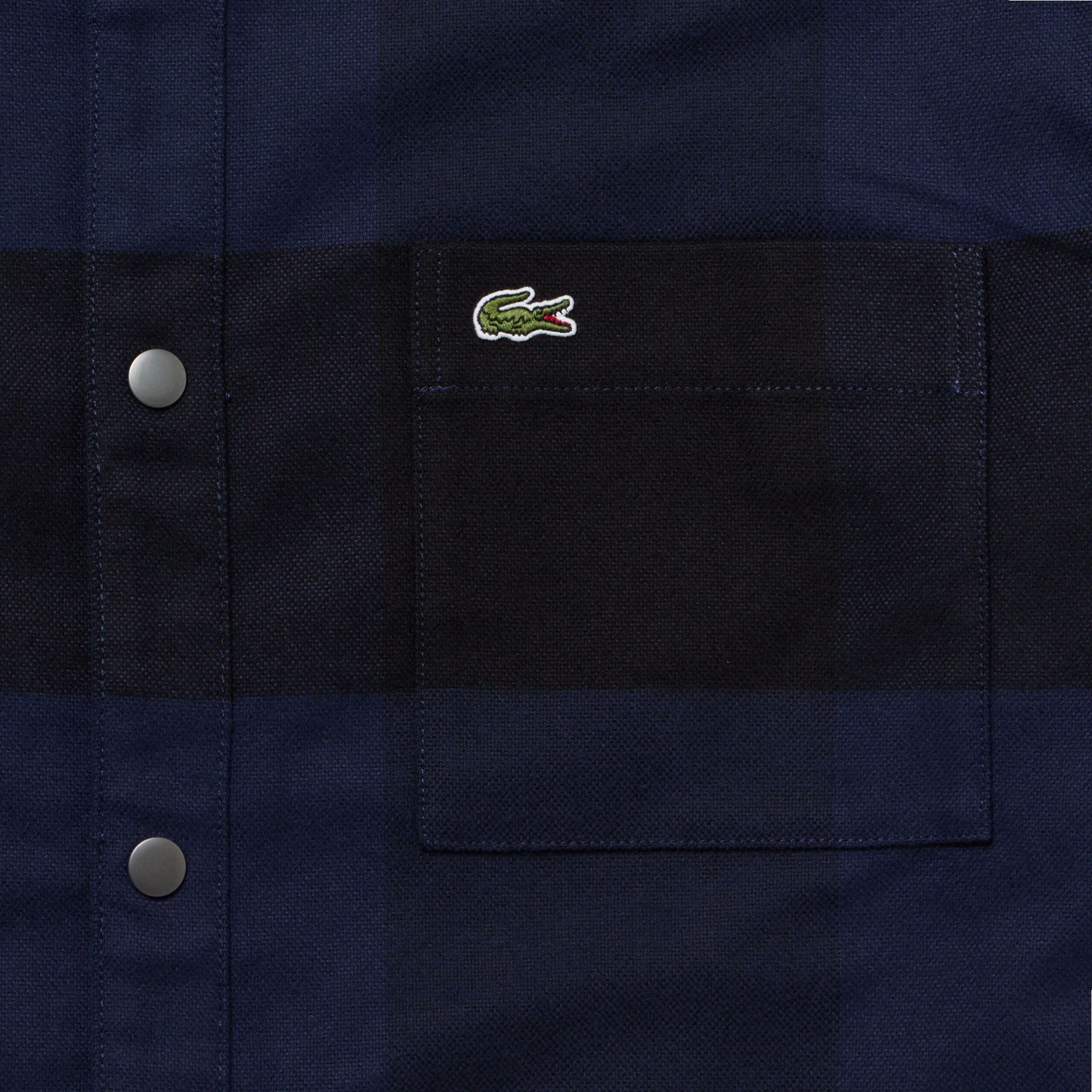 プレーン×バッファローチェックリバーシブルシャツアウター