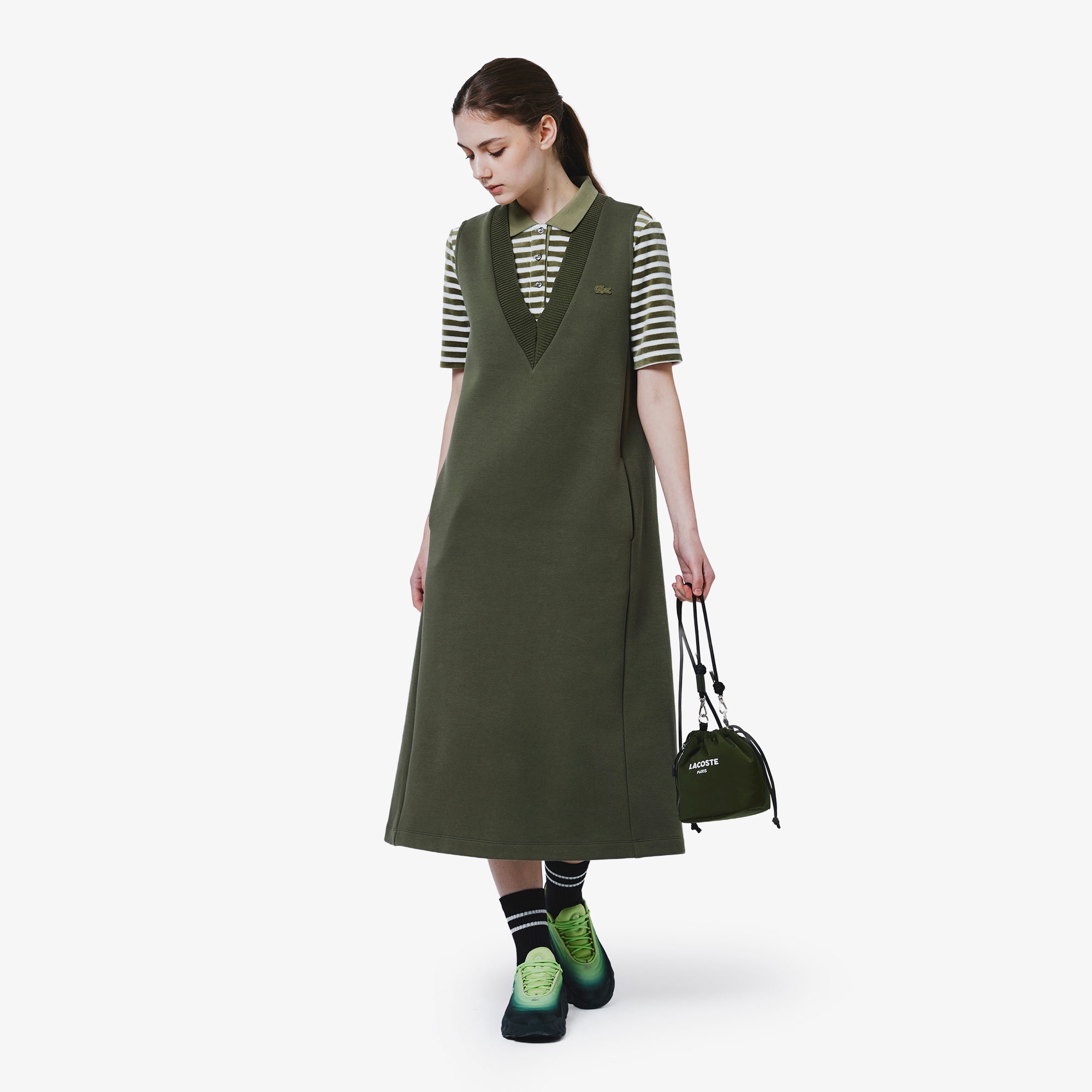 ダンボールジャージジャンパードレス