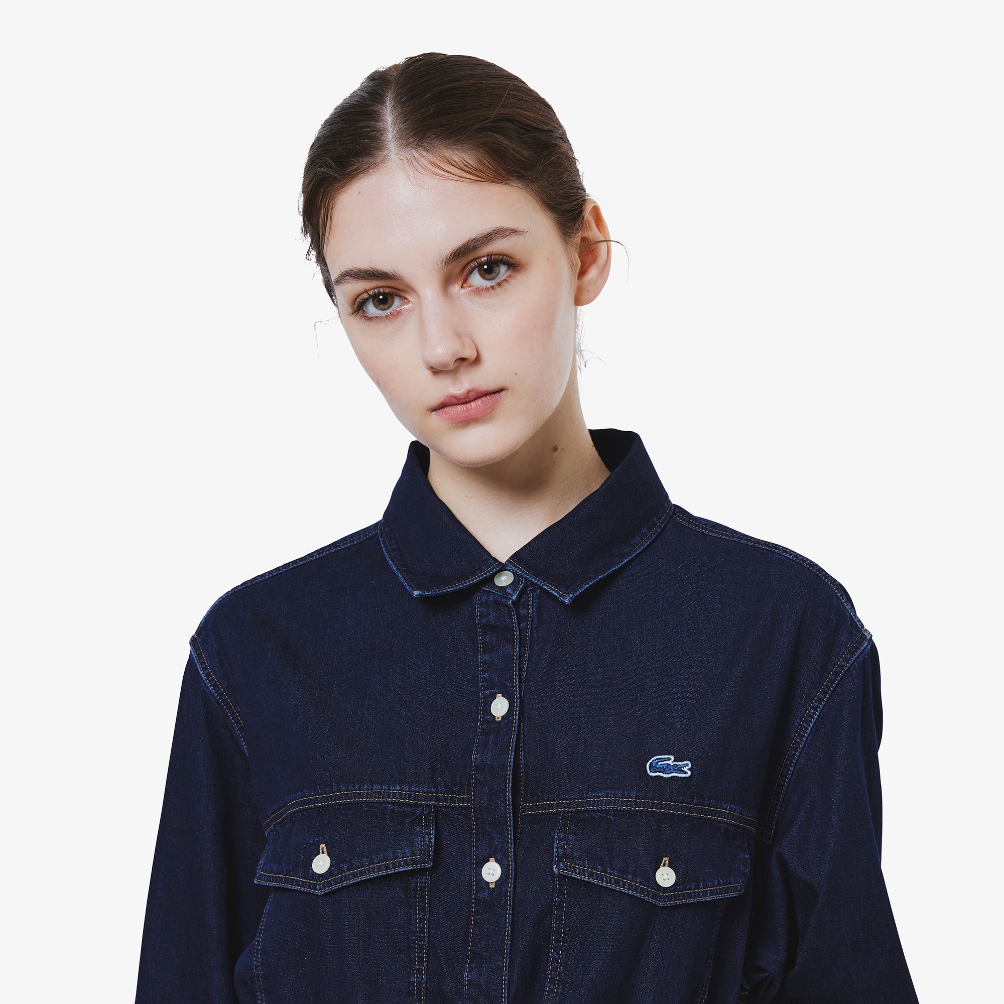 デニムシャツドレス