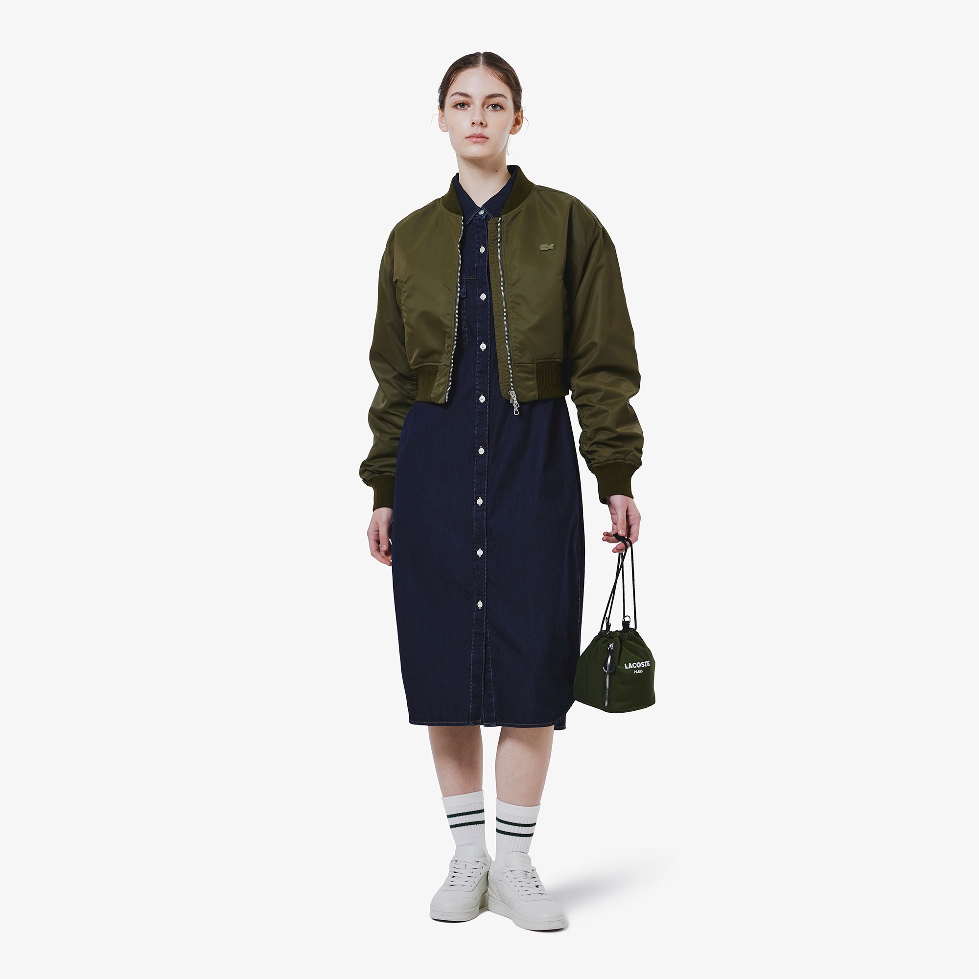 デニムシャツドレス