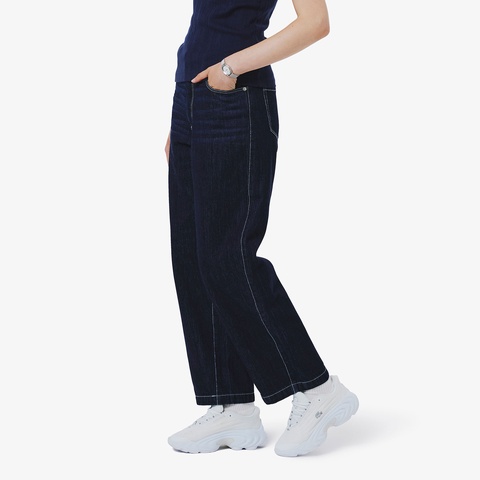 バレルレッグデニムパンツ