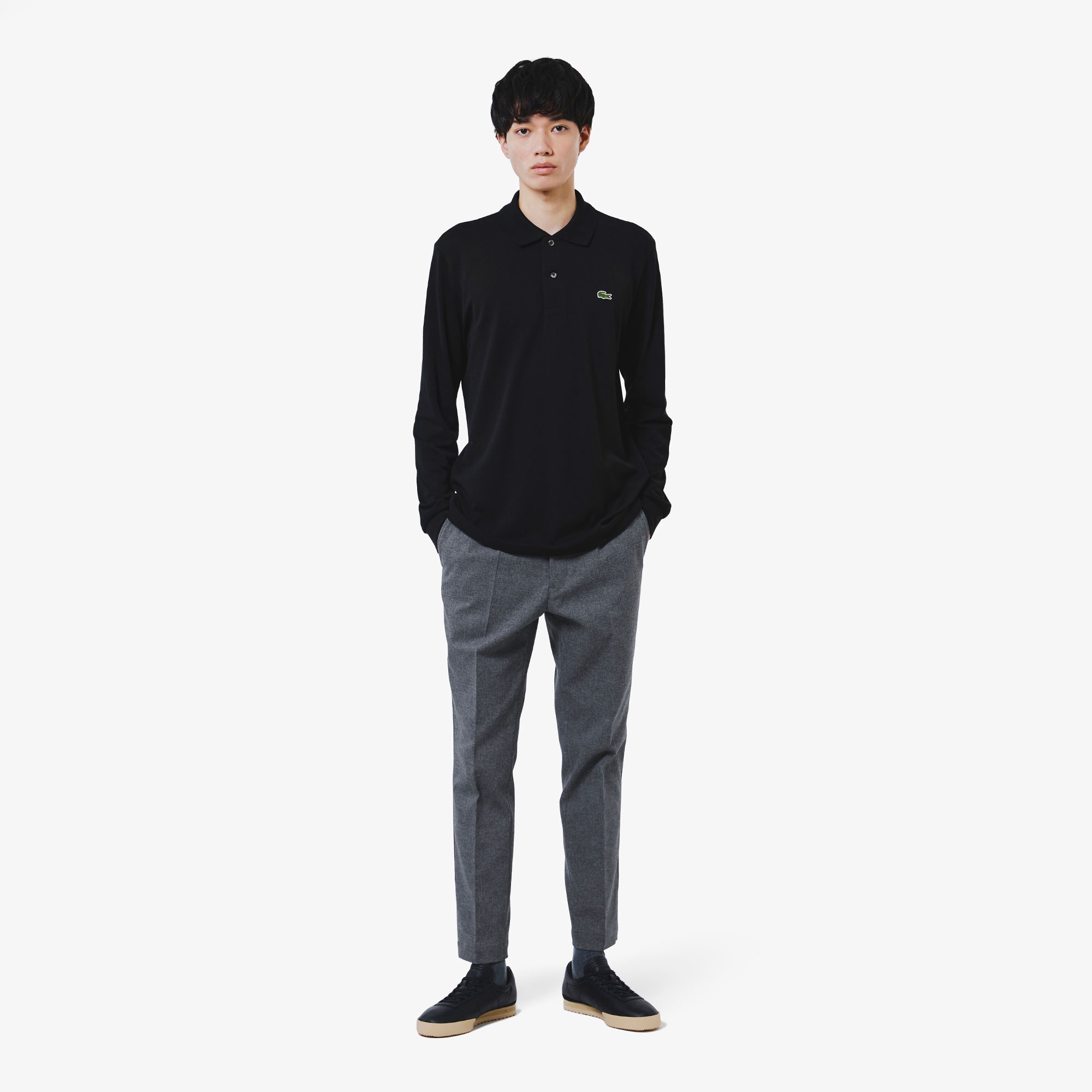 ウールライクストレッチスラックス