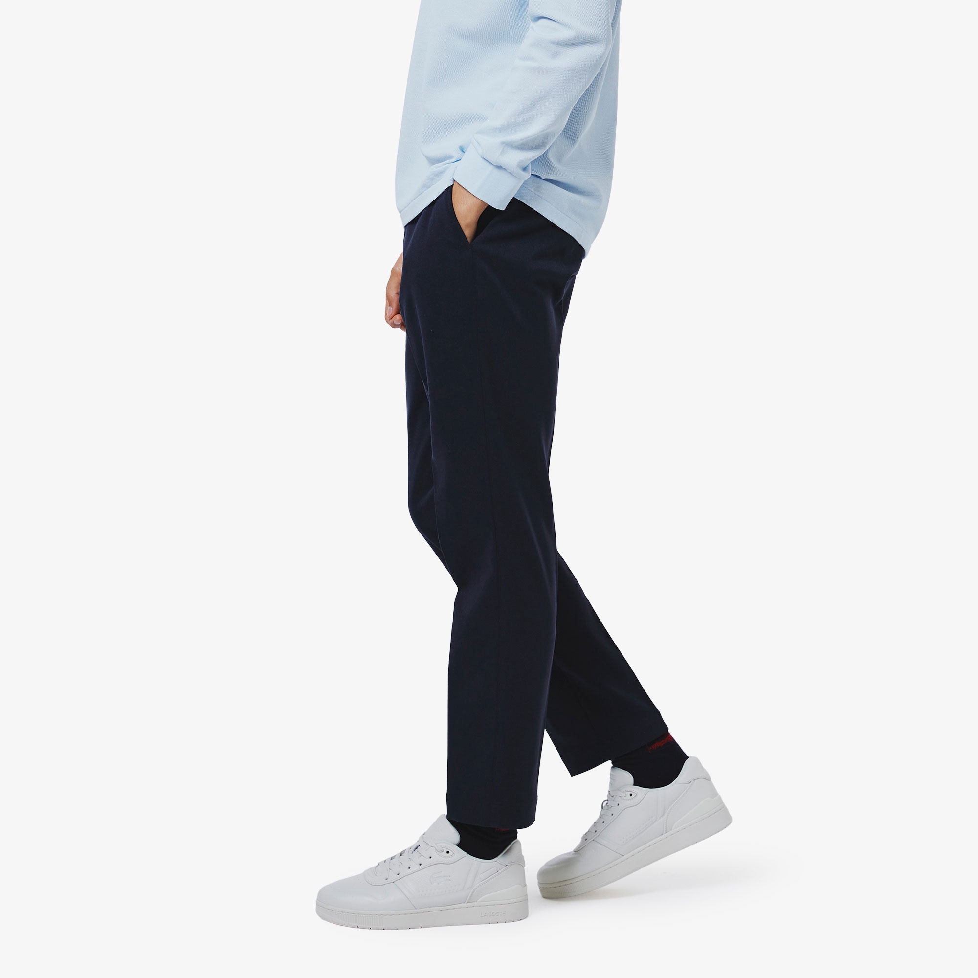 ウールライクストレッチスラックス