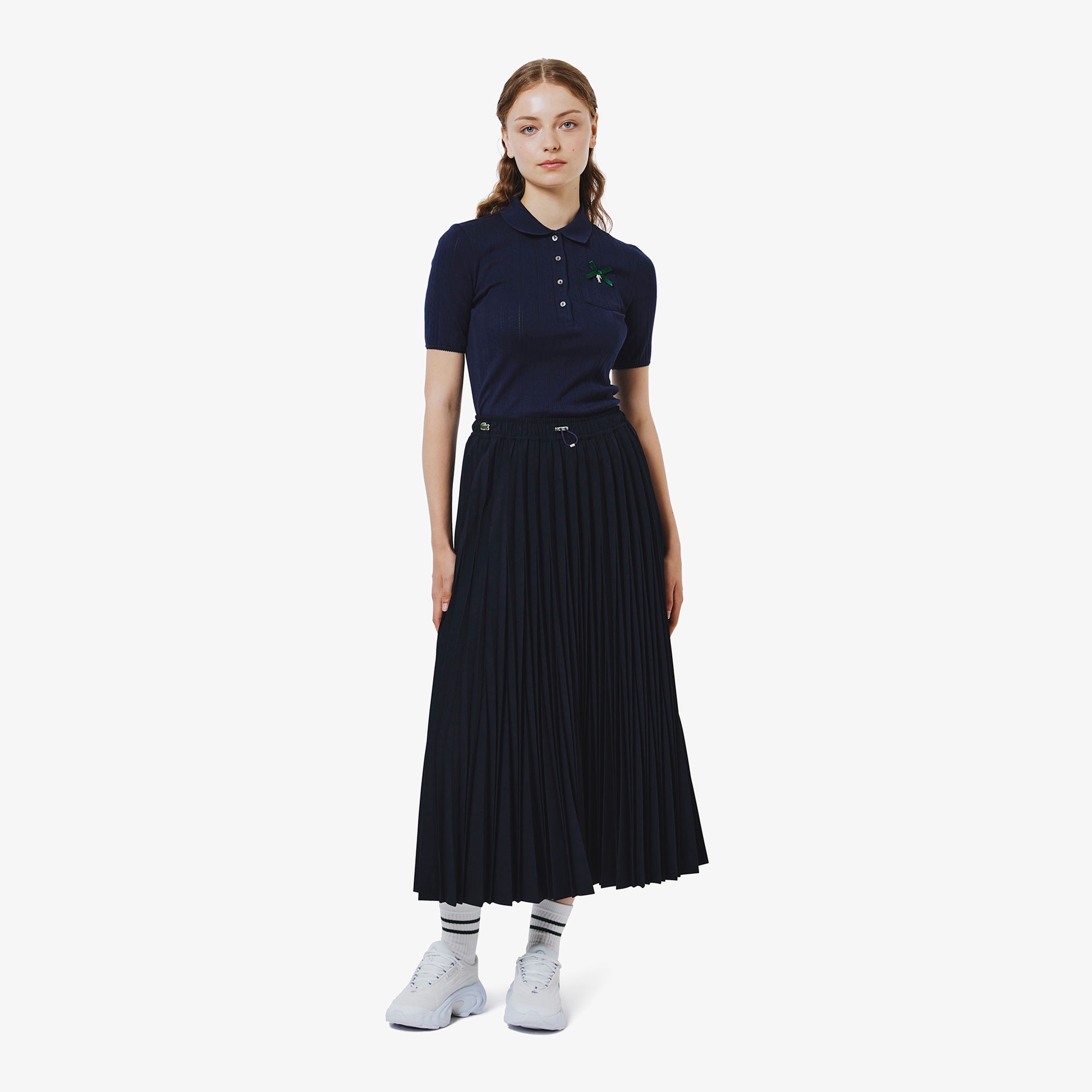 変形プリーツAラインスカート