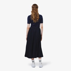 LACOSTEラコステ★スカートM ラコステ LACOSTE プリーツスカート （ネイビー） -ファッション