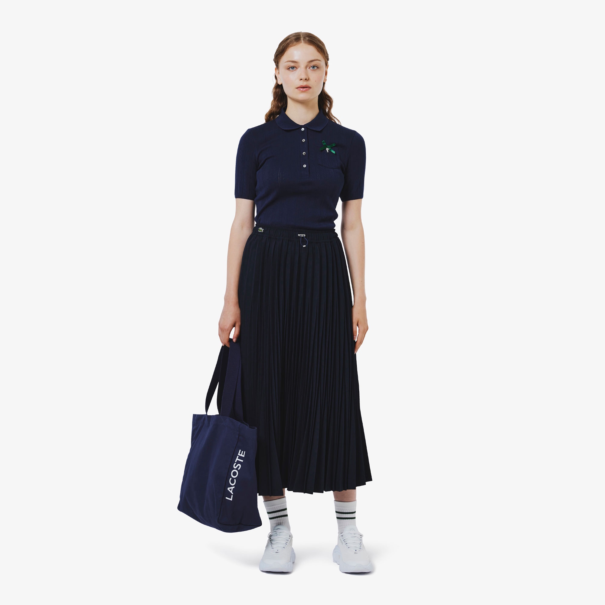 変形プリーツAラインスカート