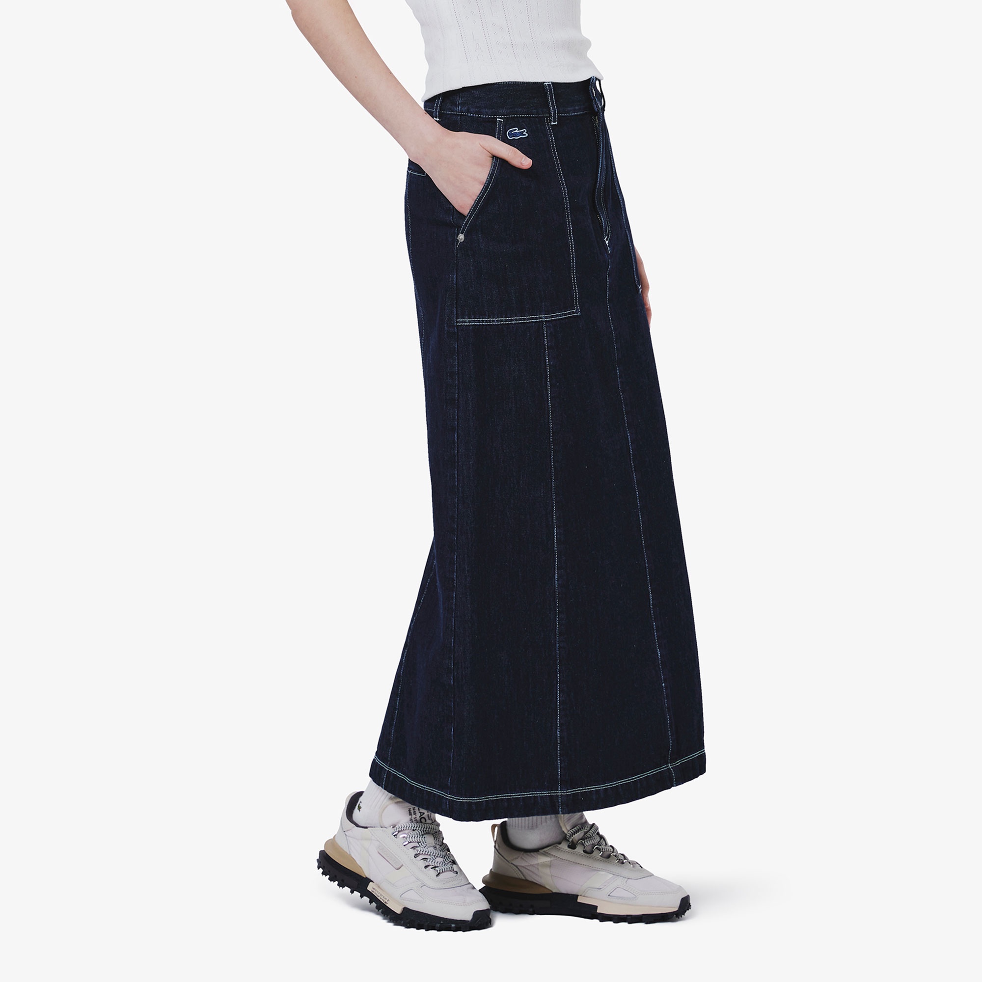 ベイカーデニムスカート