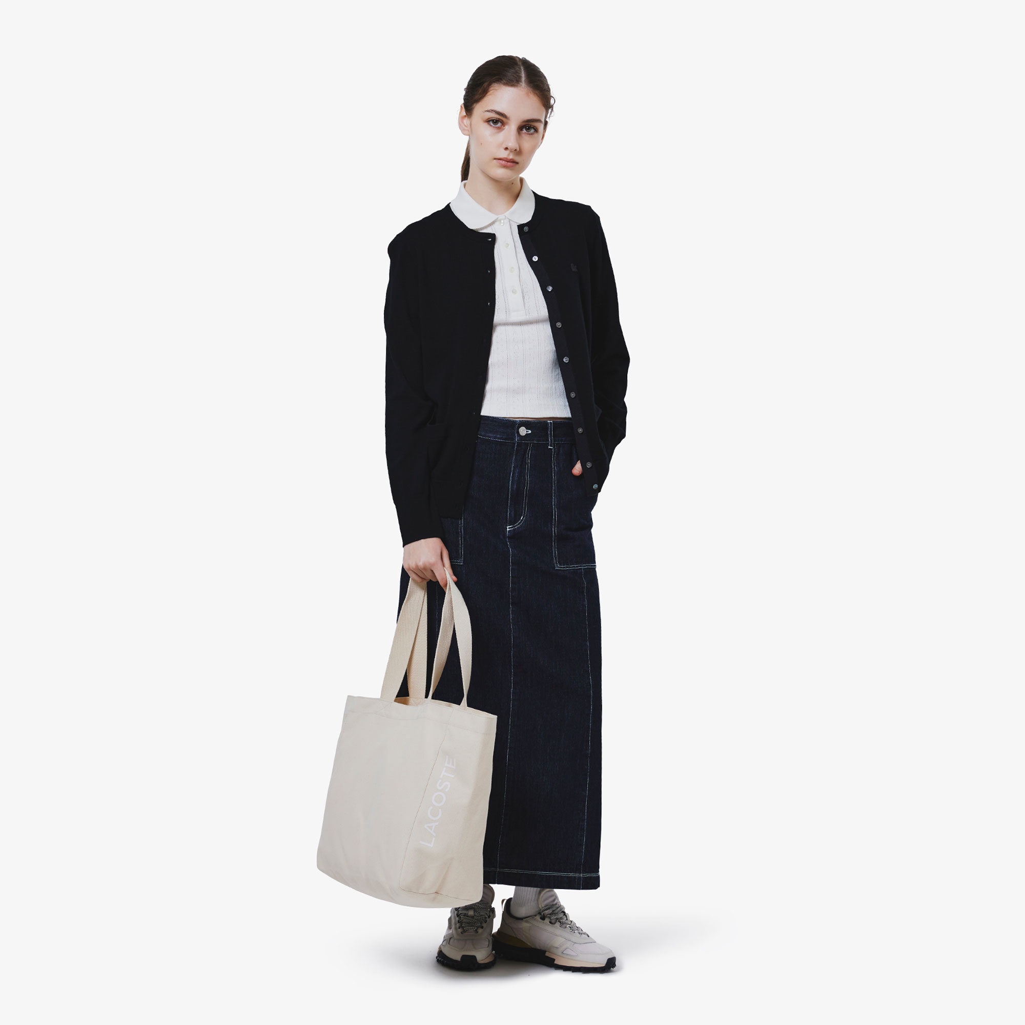 ベイカーデニムスカート