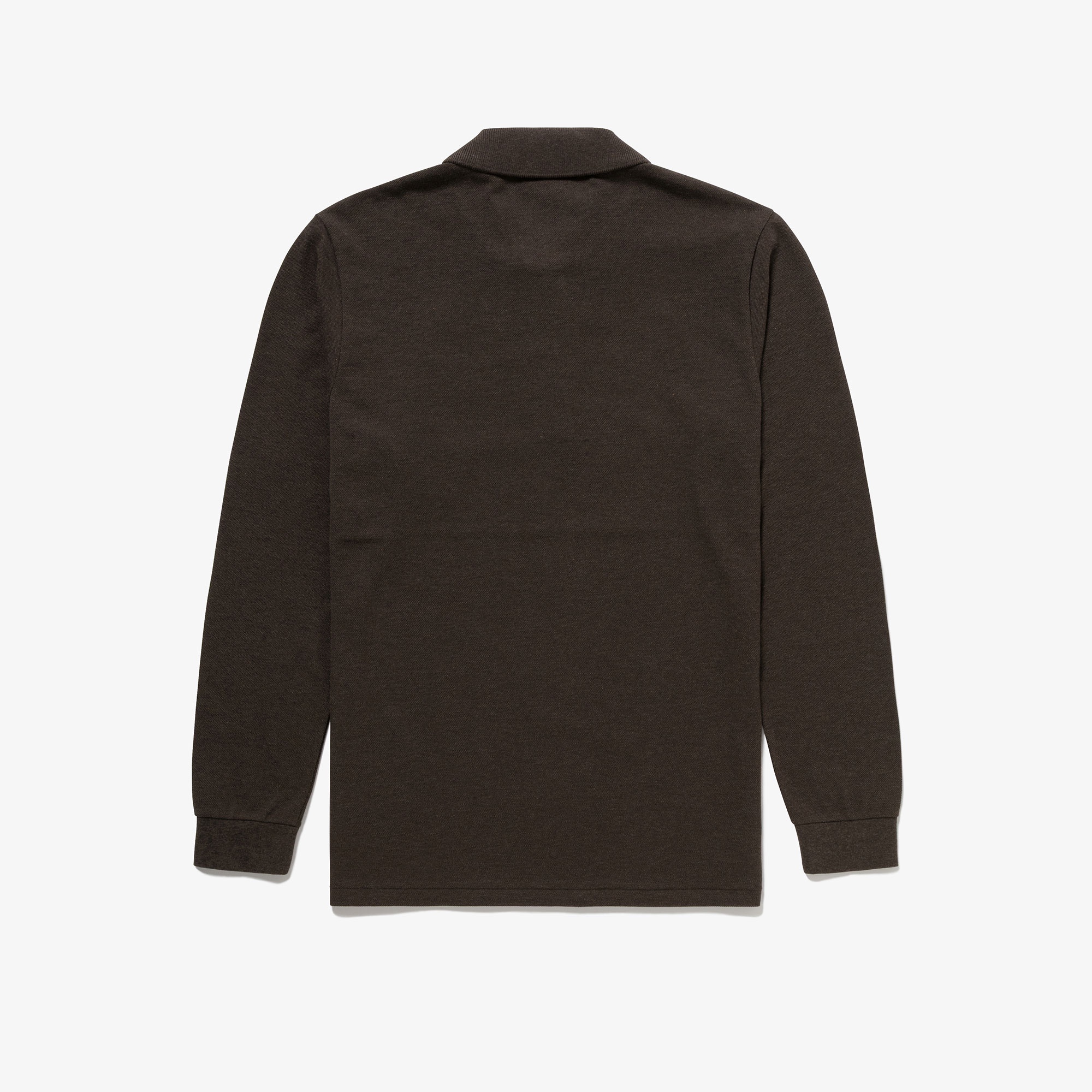 長袖 リブ カラ-ポロシャツ L1313 （杢・長袖)