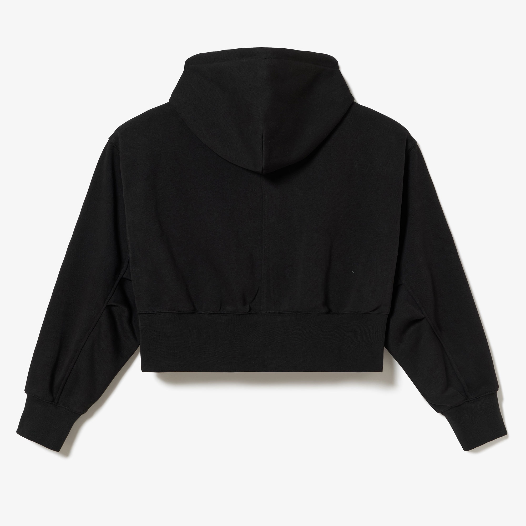 裏パイルクロップドジップフーディー