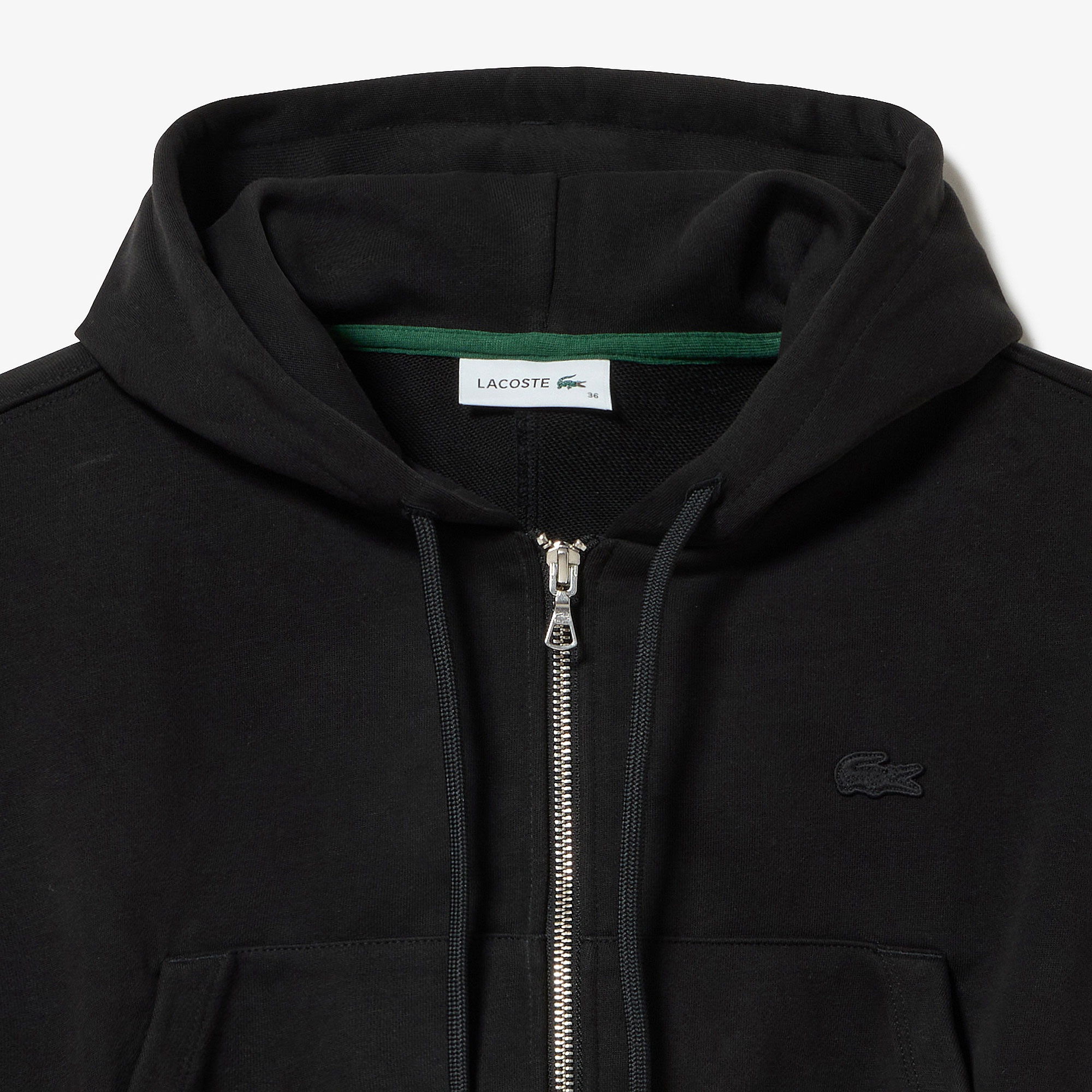 裏パイルクロップドジップフーディー