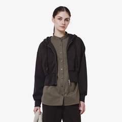 LACOSTE オーバーサイズ ブラック スウェット34 ラコステ LACOSTE ウールバーシティジャケット（ブラック