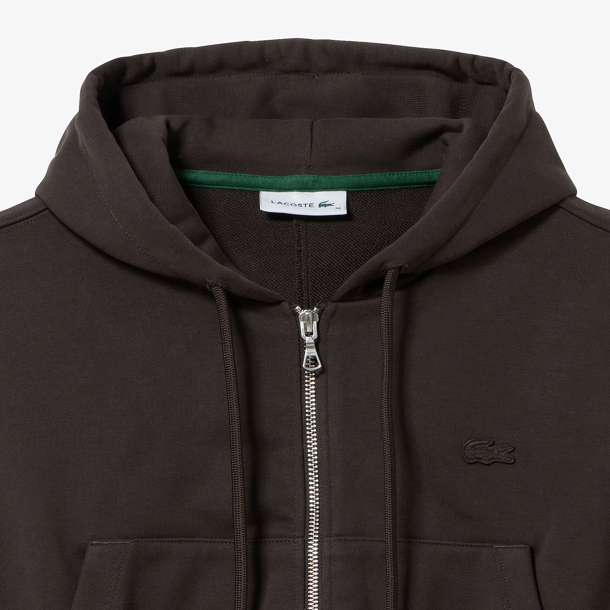 裏パイルクロップドジップフーディー