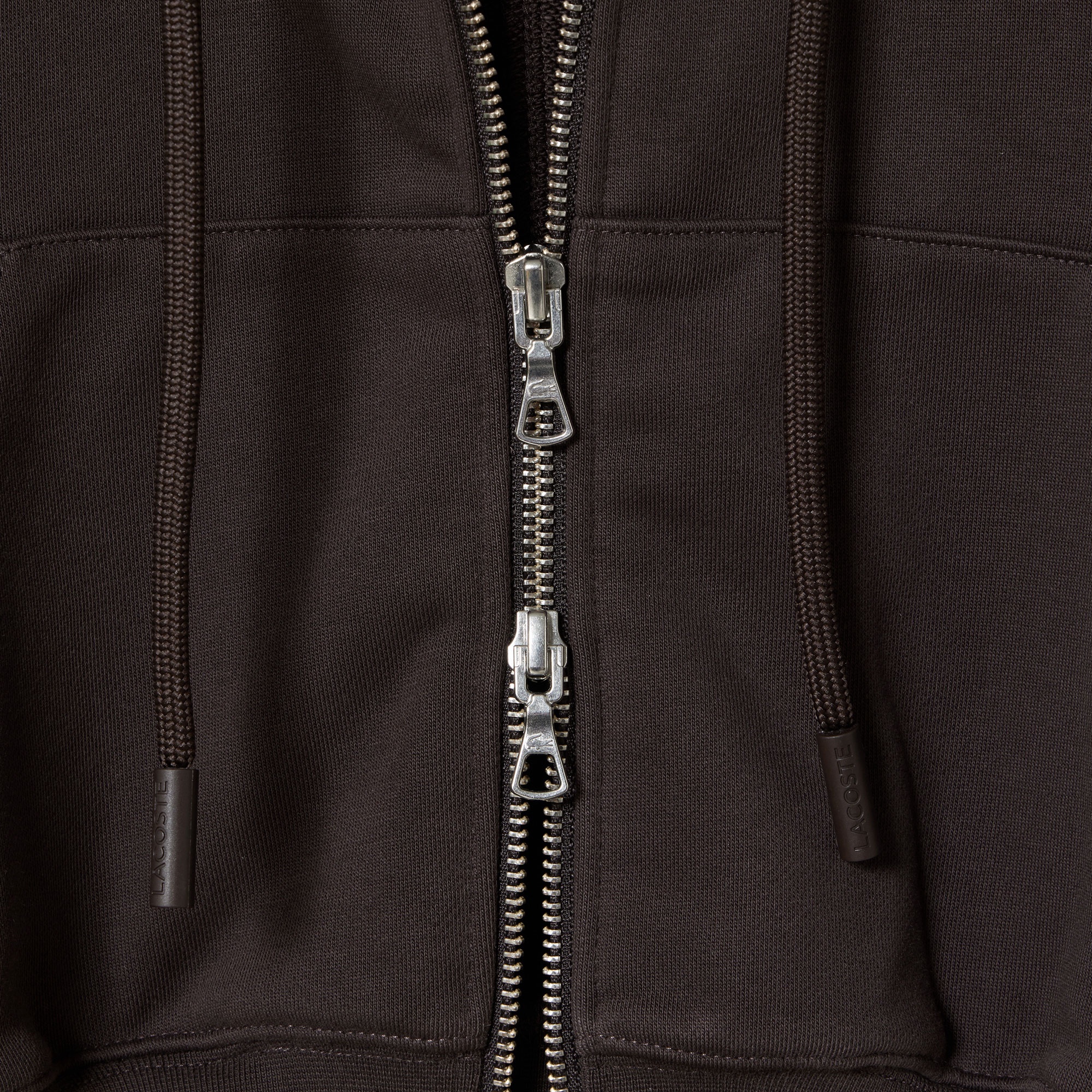 裏パイルクロップドジップフーディー