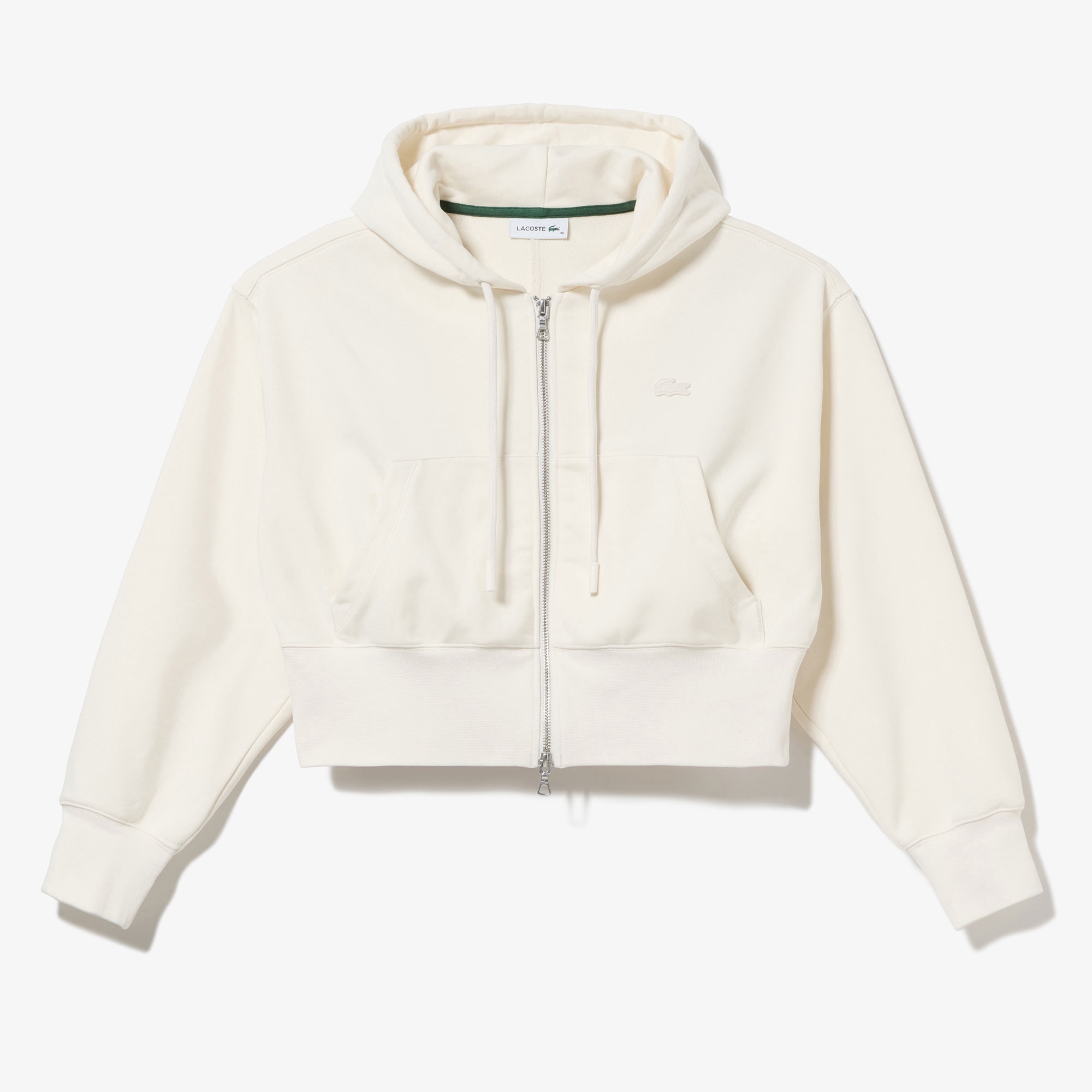 裏パイルクロップドジップフーディー