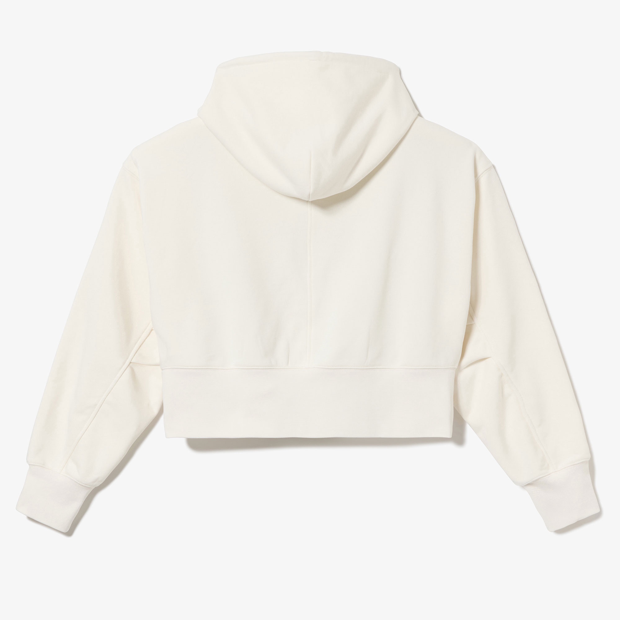 裏パイルクロップドジップフーディー