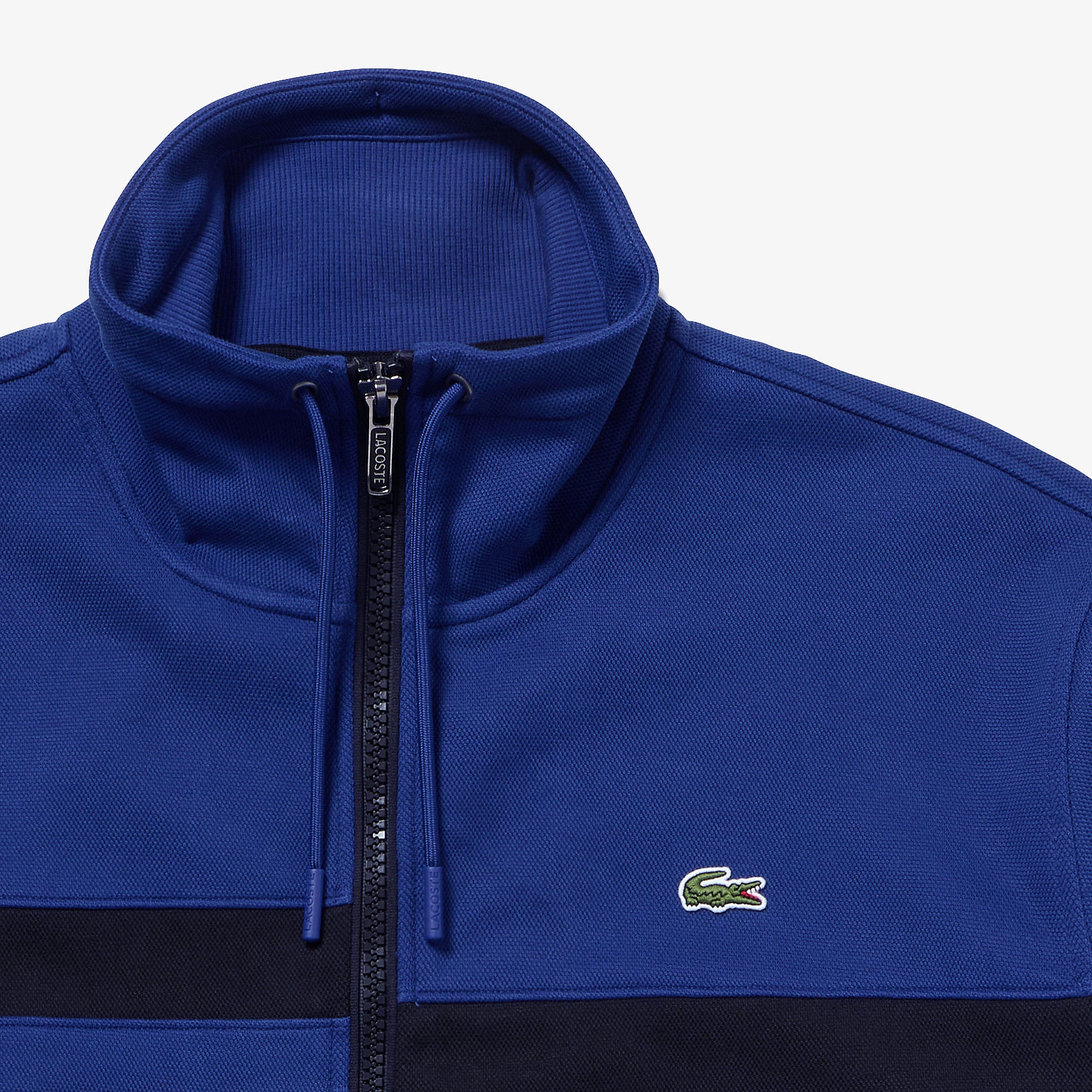 アシンメトリーボーダーハイネックジャケット