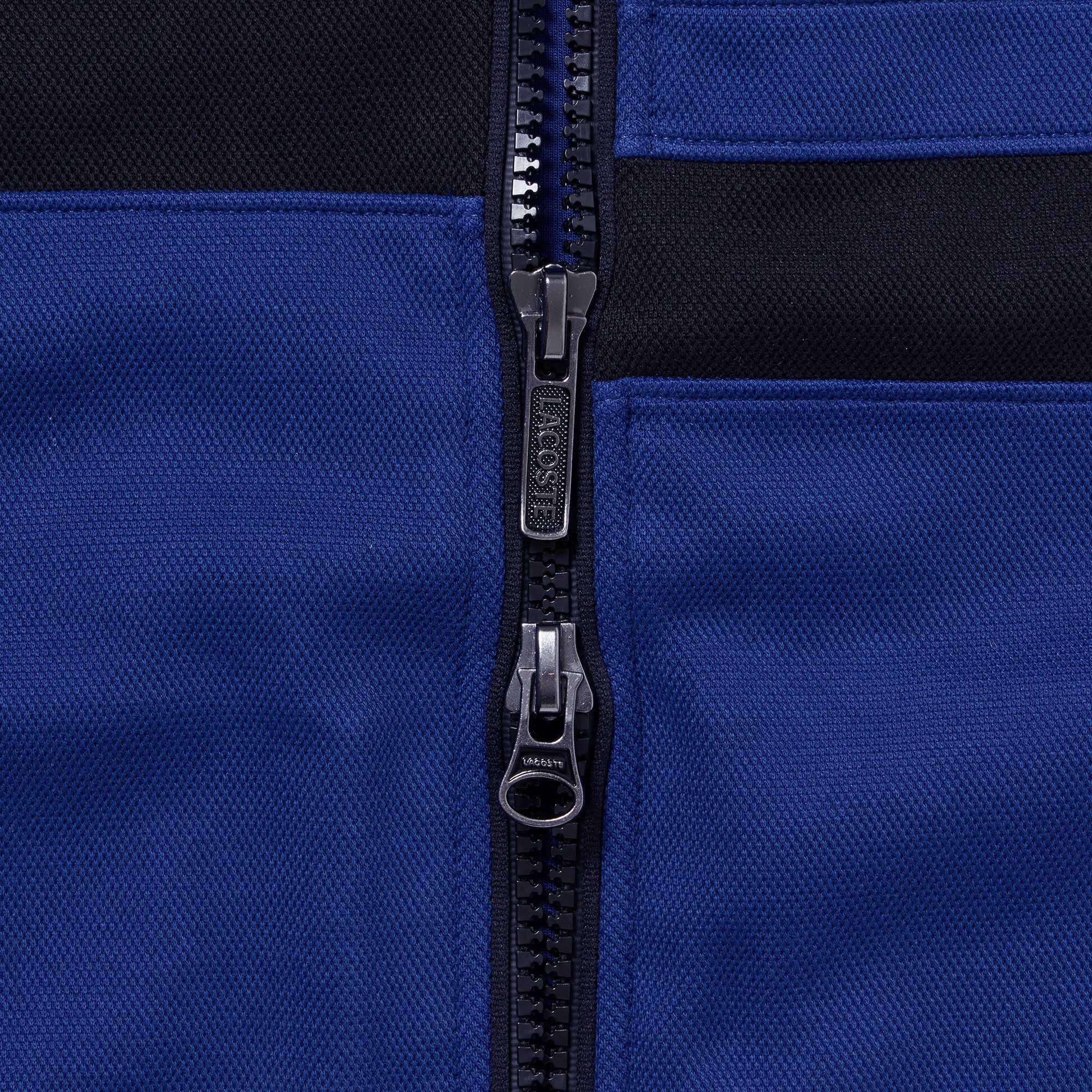 アシンメトリーボーダーハイネックジャケット