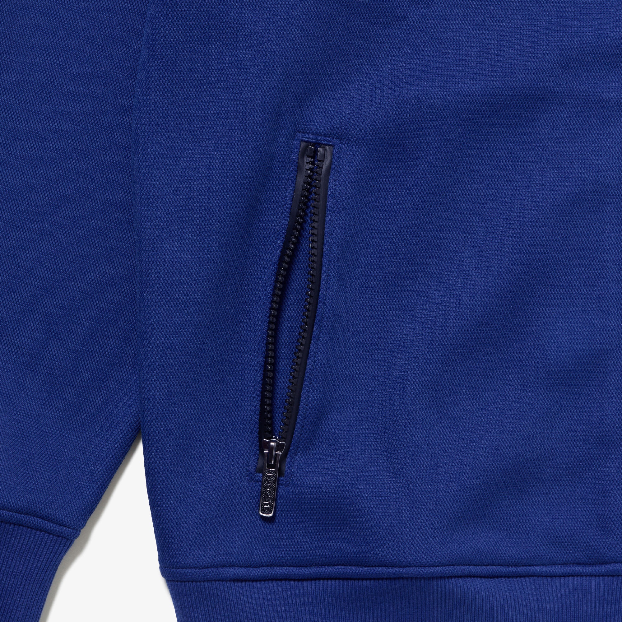 アシンメトリーボーダーハイネックジャケット