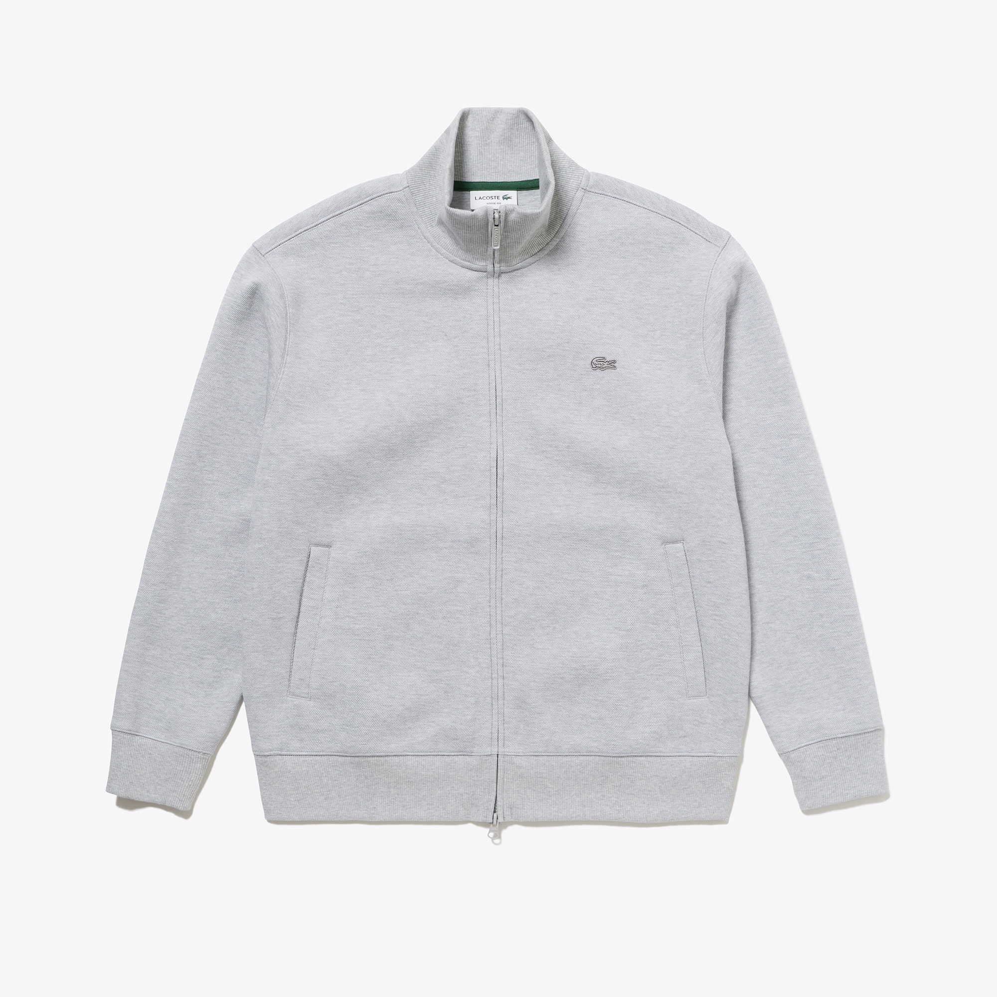 鹿の子ジップニット