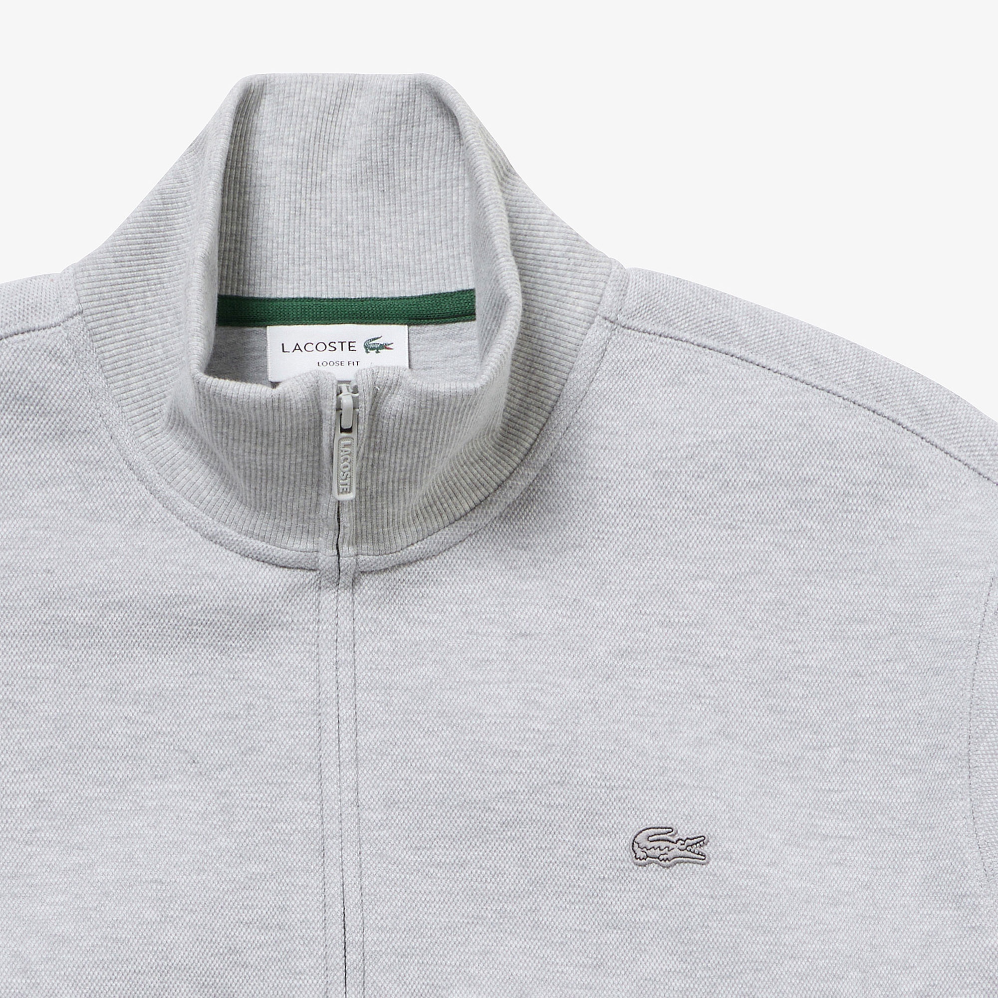 鹿の子ジップニット