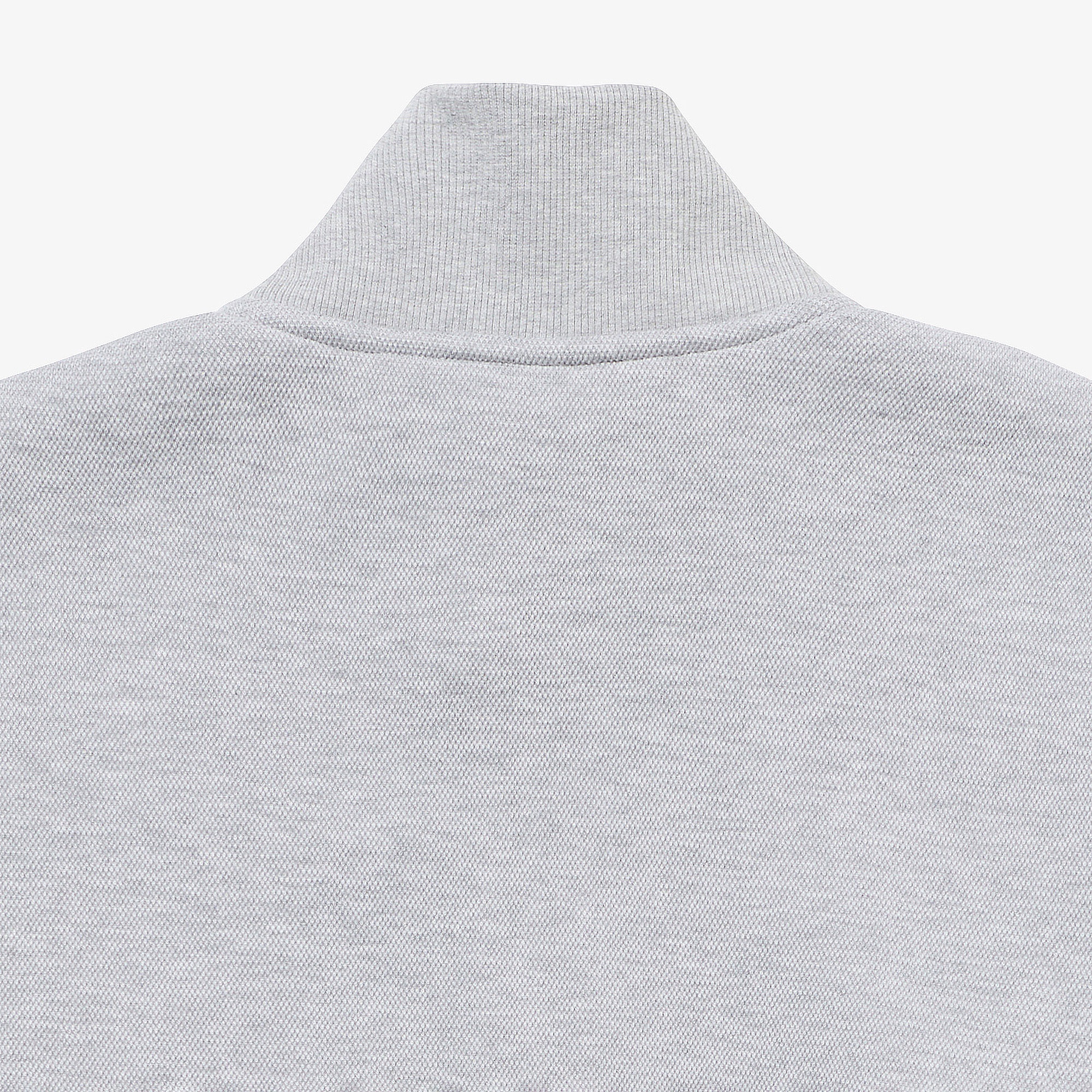 鹿の子ジップニット