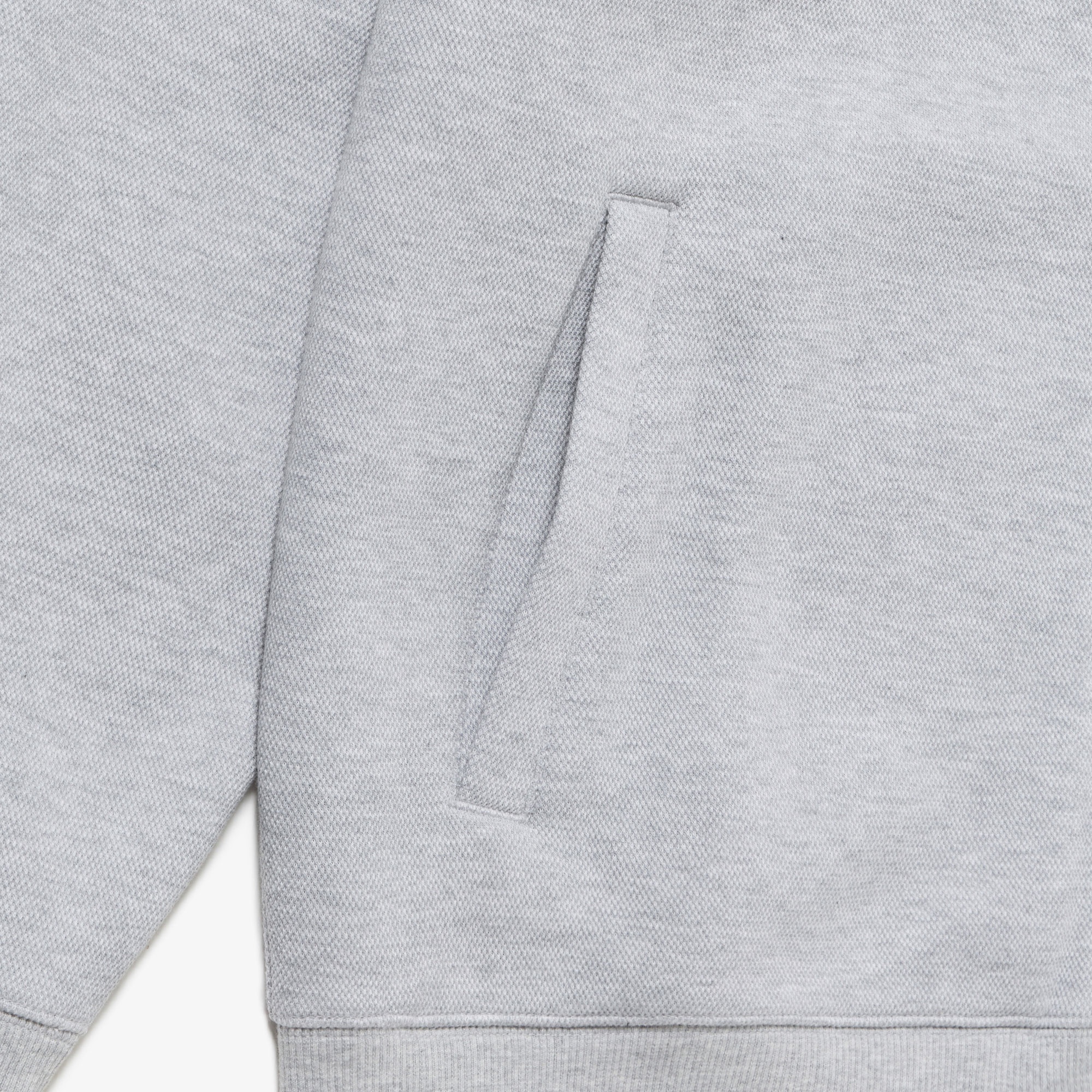 鹿の子ジップニット