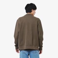 LACOSTE スウェット ブラウン M LACOSTE ラコステ プレミアムスウェット トレーナー メンズ