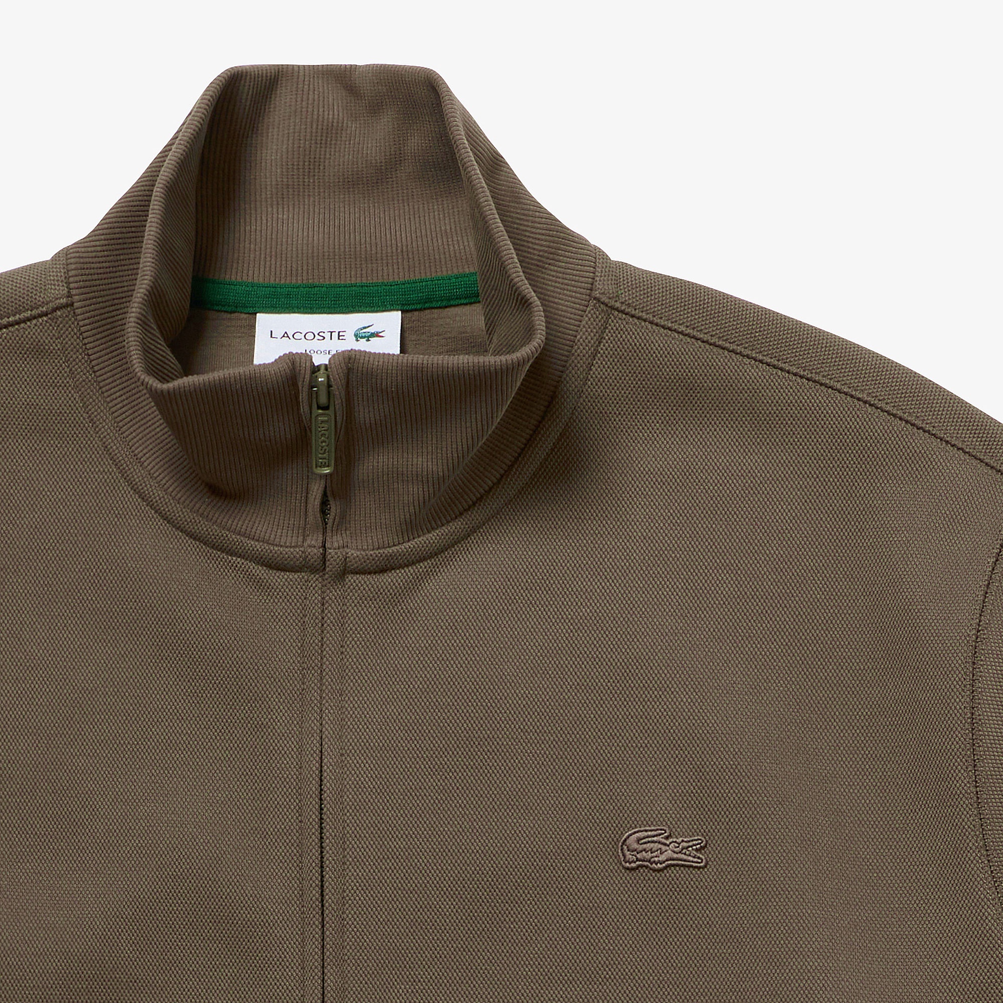 鹿の子ジップニット