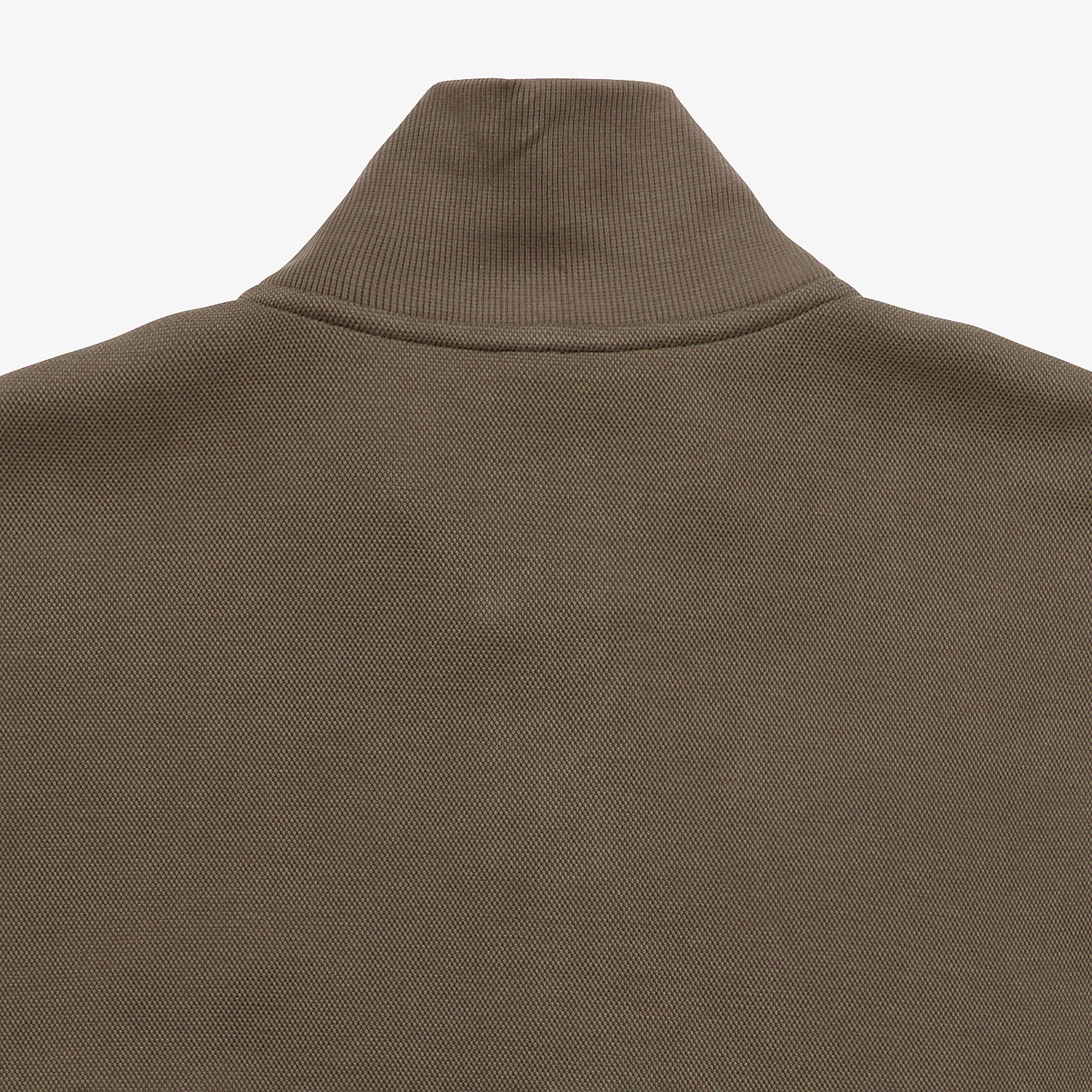 鹿の子ジップニット