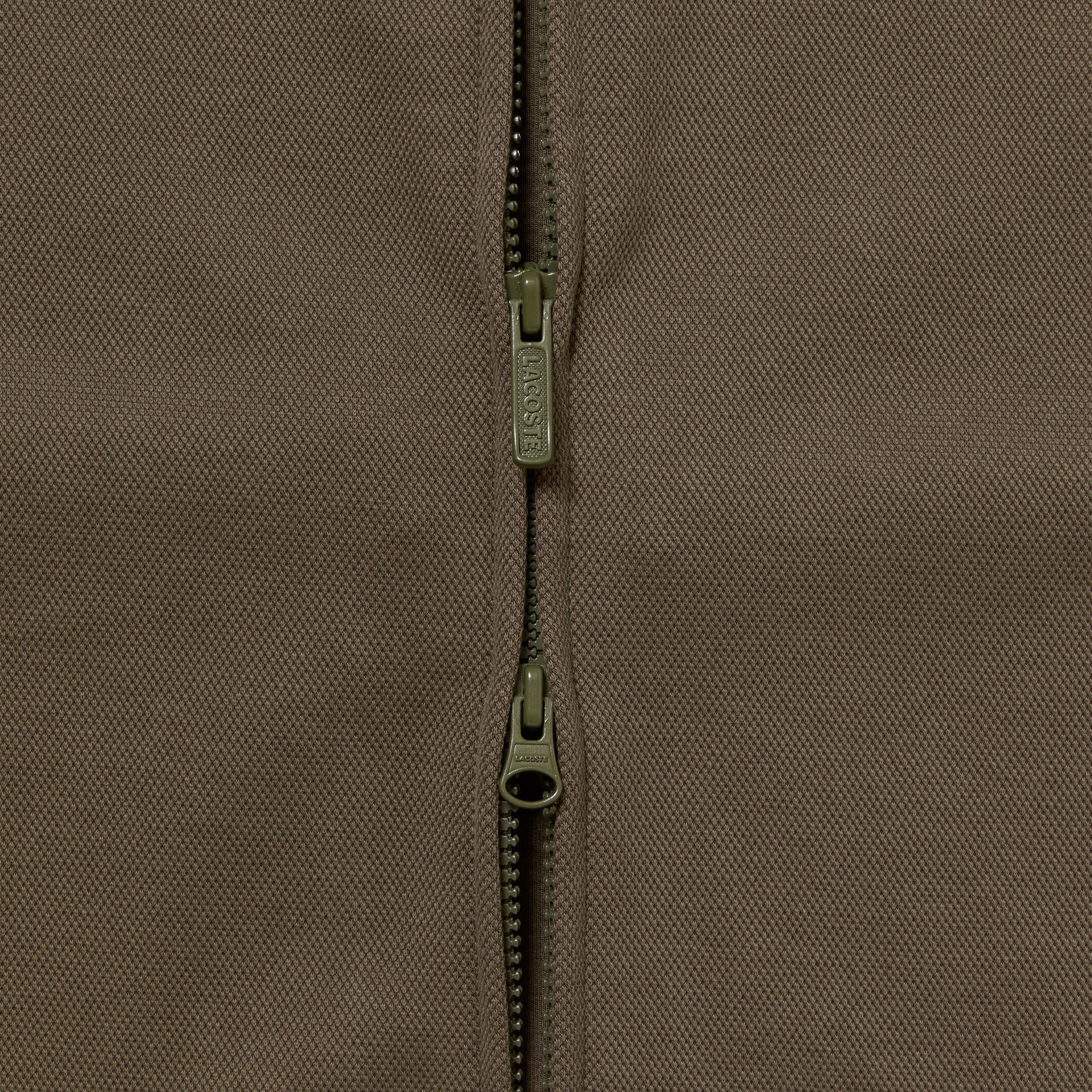 鹿の子ジップニット